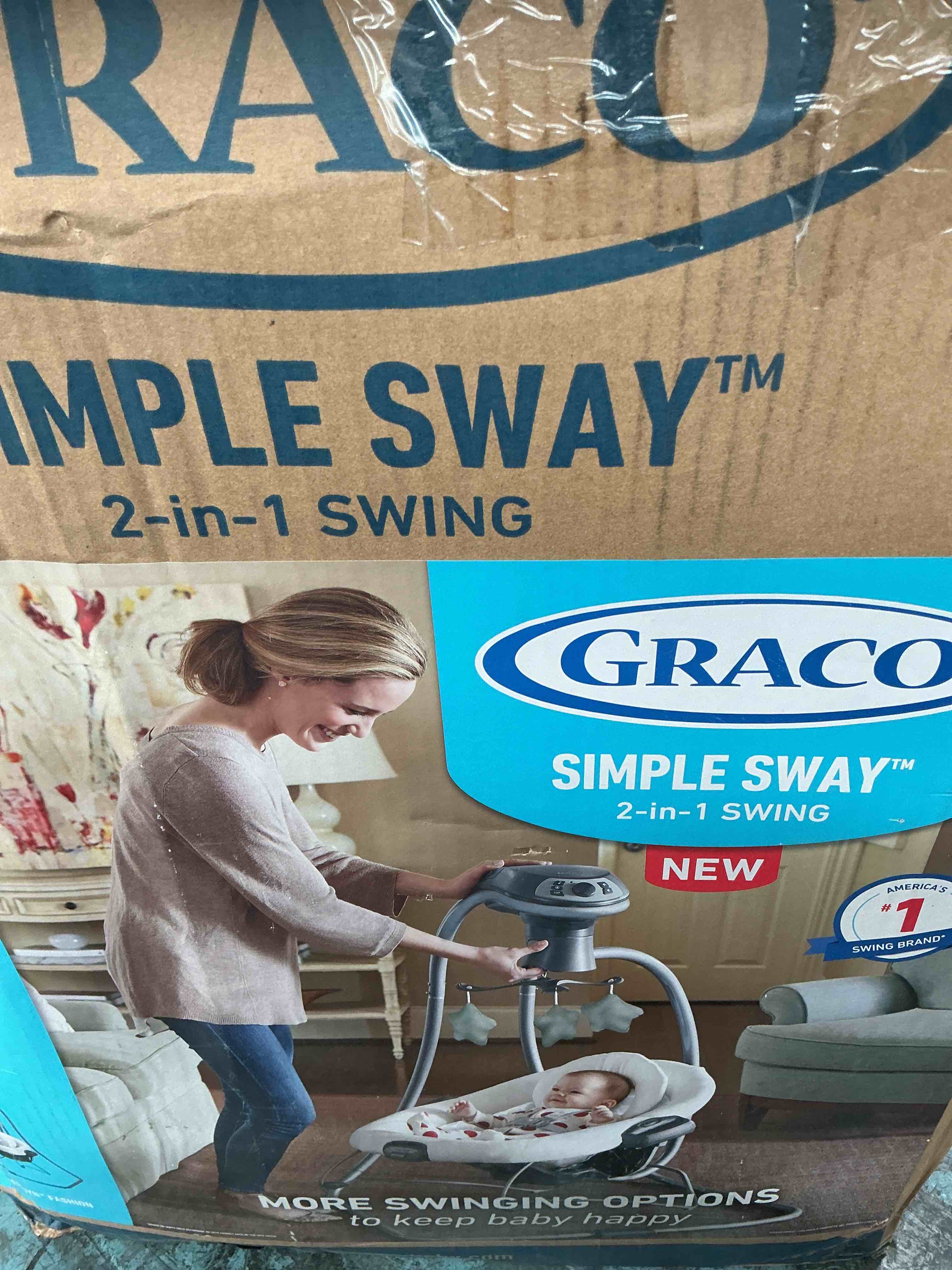 Condition photo showing As Is for graco simple sway 2-in-1 swing and bouncer  emersyn  infant( incomplete)