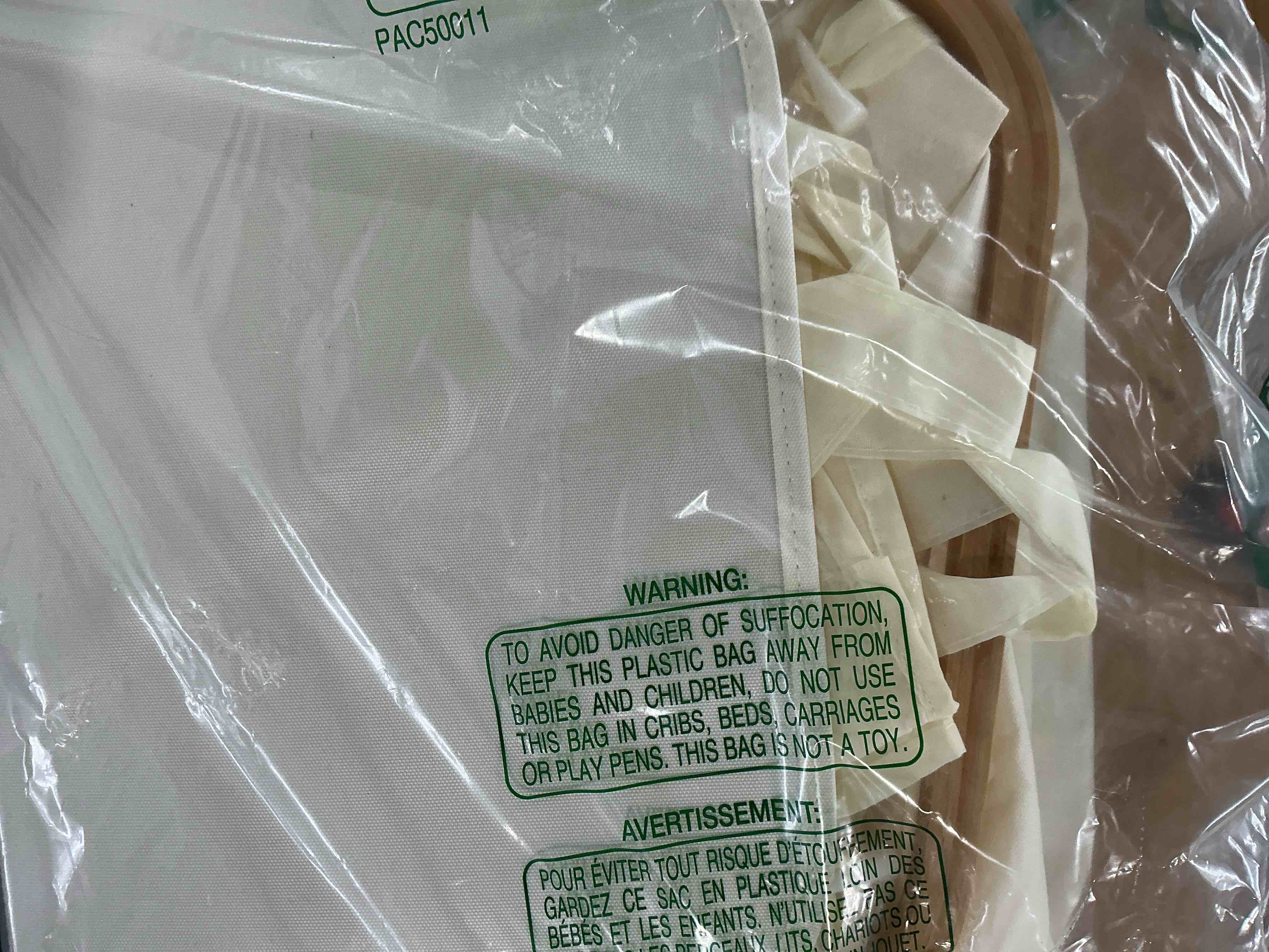 Condition photo showing Good Condition for spaceaid double laundry hamper 2 section with lid and removable laundry bags, 160l clothes basket with bamboo handles, large collapsible hamper for bedroom, bathroom, dorm, laundry room - beige 160 l beige