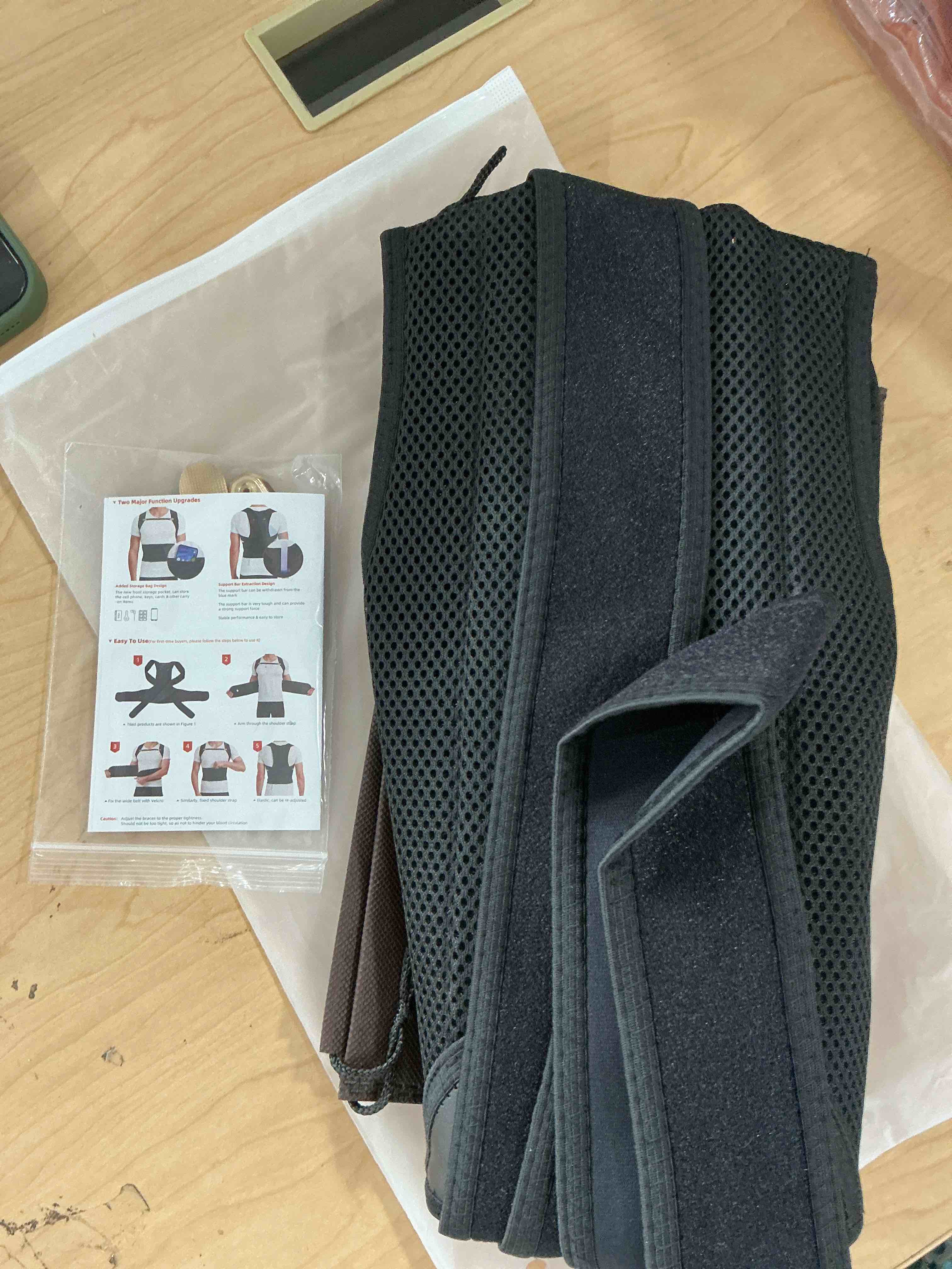 Condition photo showing Good Condition for upgraded posture corrector back brace for men and women, new version lumbar support for posture improving and pain relief, full back support for neck, shoulder, waist pain xxl