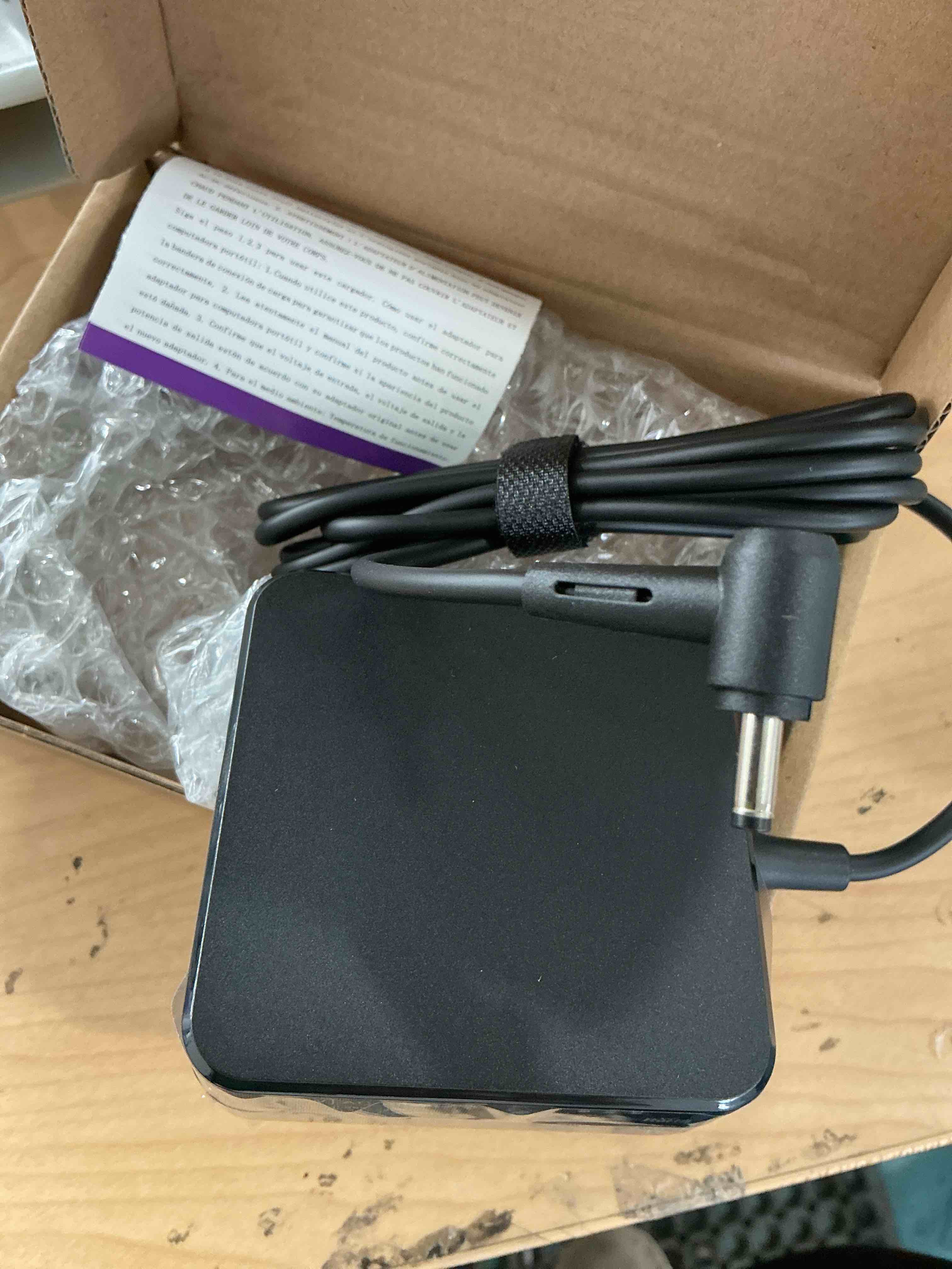 Condition photo showing Good Condition for 65w round tip laptop charger for lenovo ideapad 3 1 5 310 320 330 s145 s340 business laptop flex 5 4 14 15 v14 v15 v17 yoga 510 710 adlx65ccgu2a quick charging adapter with power cord