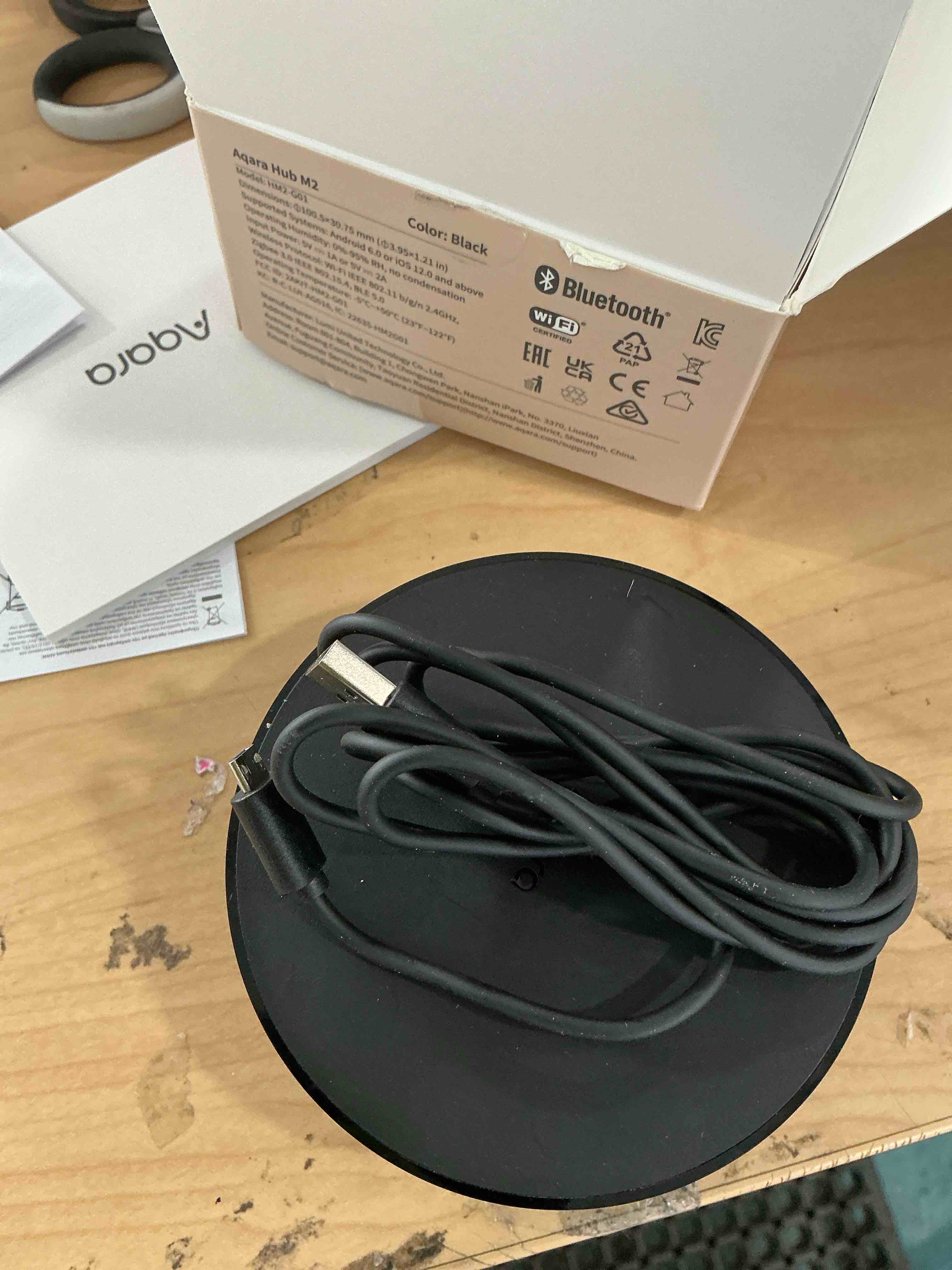 Condition photo showing Good Condition for aqara smart hub m2 (2.4 ghz wi-fi required), smart home bridge for alarm system, ir remote control, home automation, supports alexa, google assistant, apple homekit and ifttt m2 hub