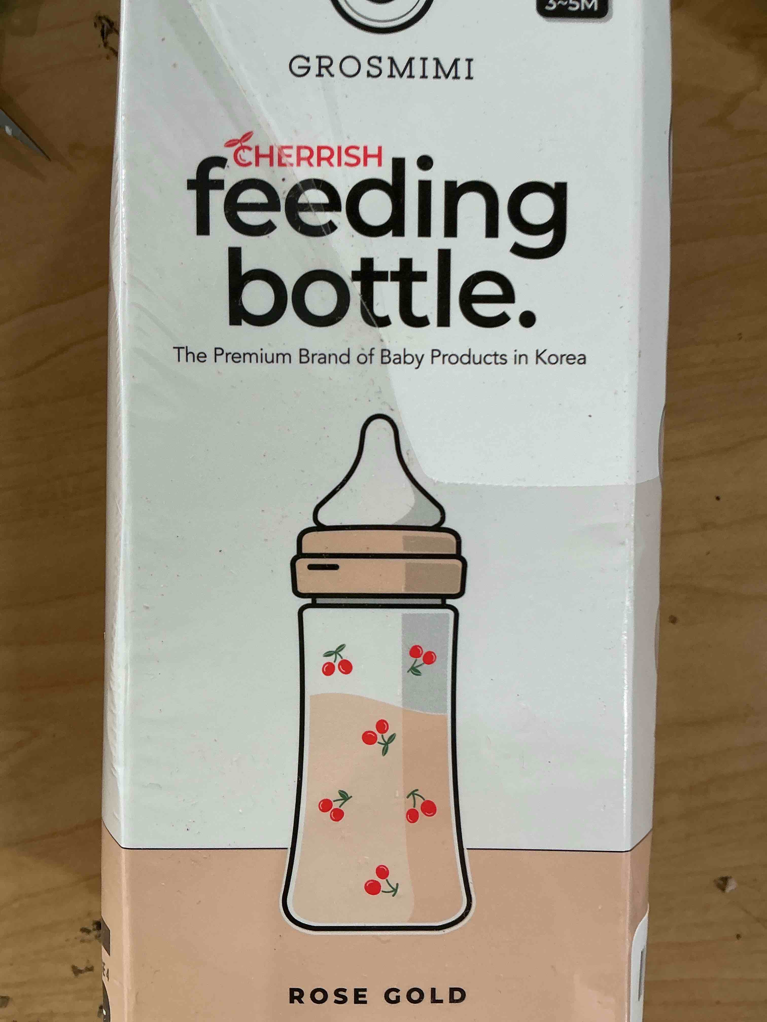 Condition photo showing New/Like New for grosmimi ppsu baby bottle, bpa free (10oz cherry_rose gold)
