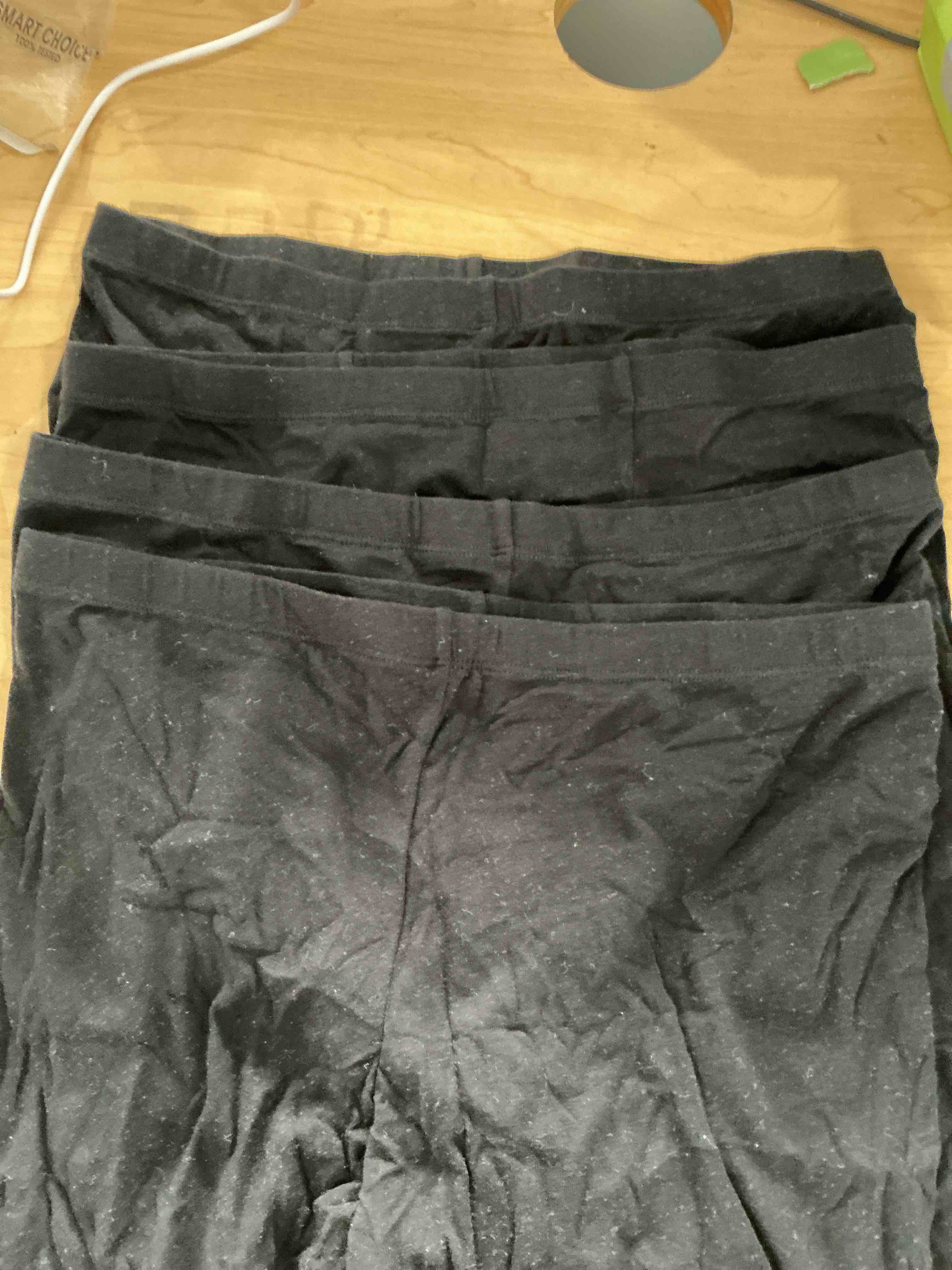 Condition photo showing Good Condition for wirarpa women's cotton boy shorts underwear anti chafing soft biker short plus boy shorts panties 4 pack medium 4 pack-black