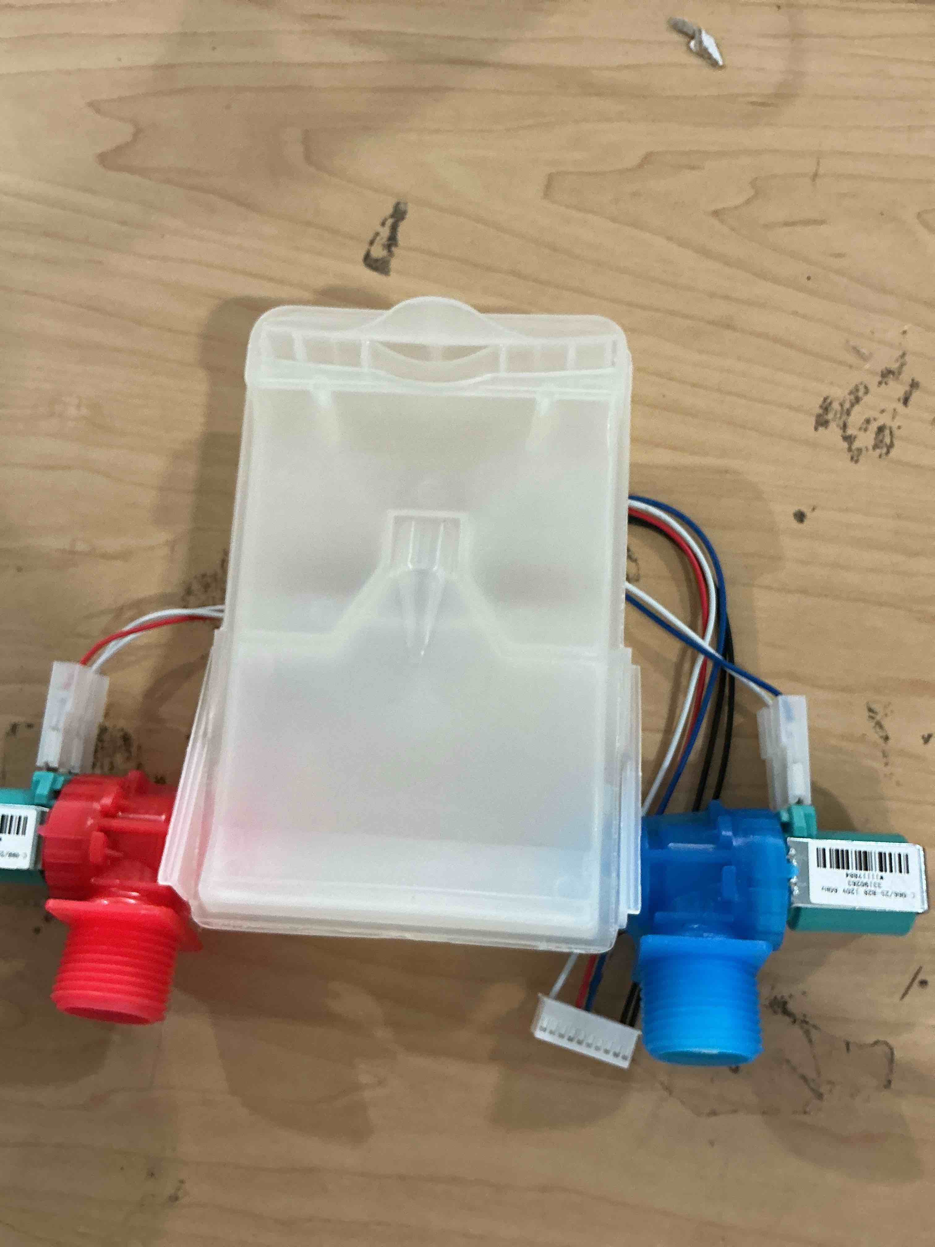 Condition photo showing Good Condition for washer inlet valve fit for amana ntw4600yq0 ntw4600yq1 ntw4601bq1 ntw4610yq0 ntw4611bq0 ntw4611bq1 ntw4630yq0 ntw4631bq0 ntw4631bq1 ntw4650yq0 ntw4651bq0 ntw4651bq1 ntw4700yq0 ntw4700yq1 ntw4701bq0