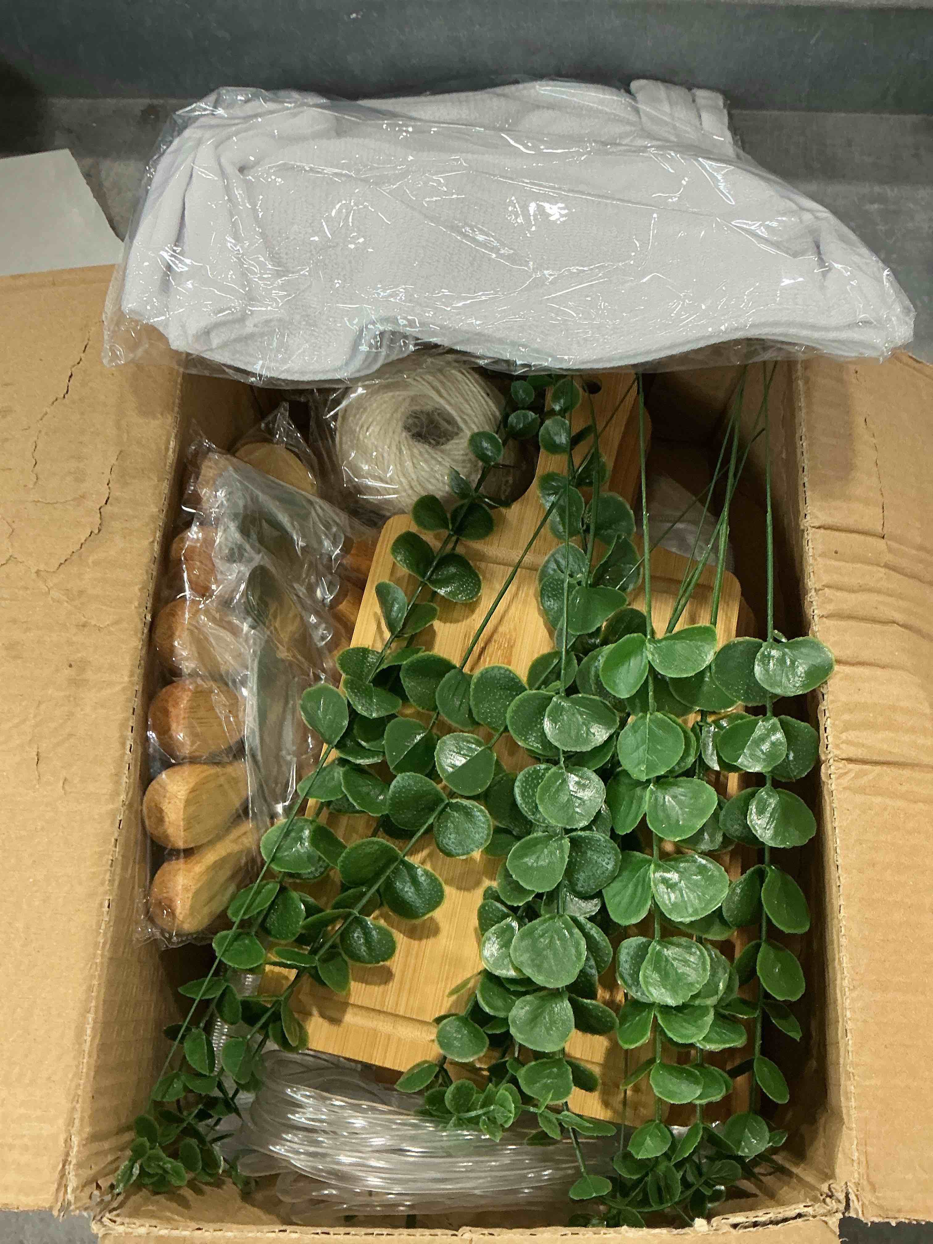 Condition photo showing New/Like New for azeam 55pcs baby shower prizes for game winners, bridal shower prizes with 6 sets square cheese board spoon fork butter knife towel card plastic bag branch, wedding shower favors for guests