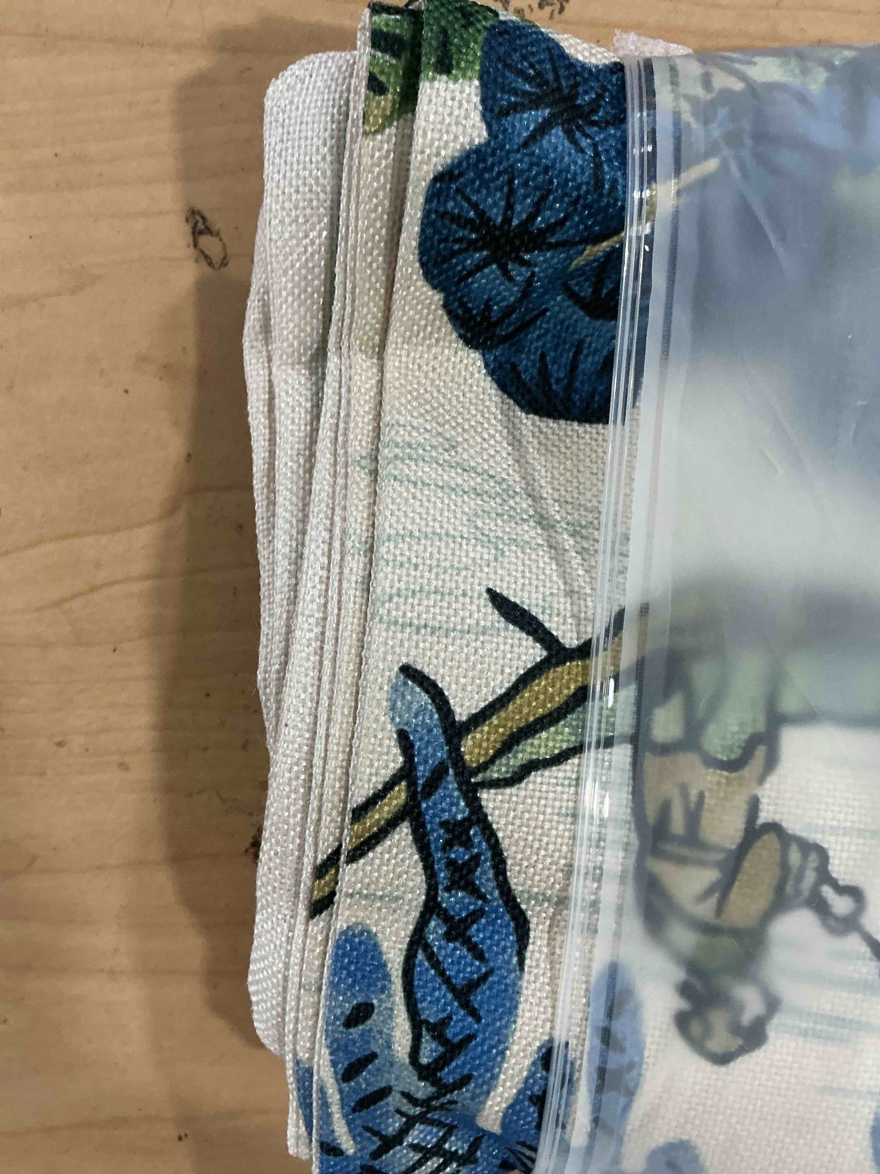 Condition photo showing New/Like New for sage green blue chinoiserie pillow covers 22 x 22 set of 2 chinoiserie tree leaves decorative throw pillow modern outdoor linen square farmhouse asian scenic cushion cover for home couch sofa 22" x 22" (pack of 1) chinoiserie6