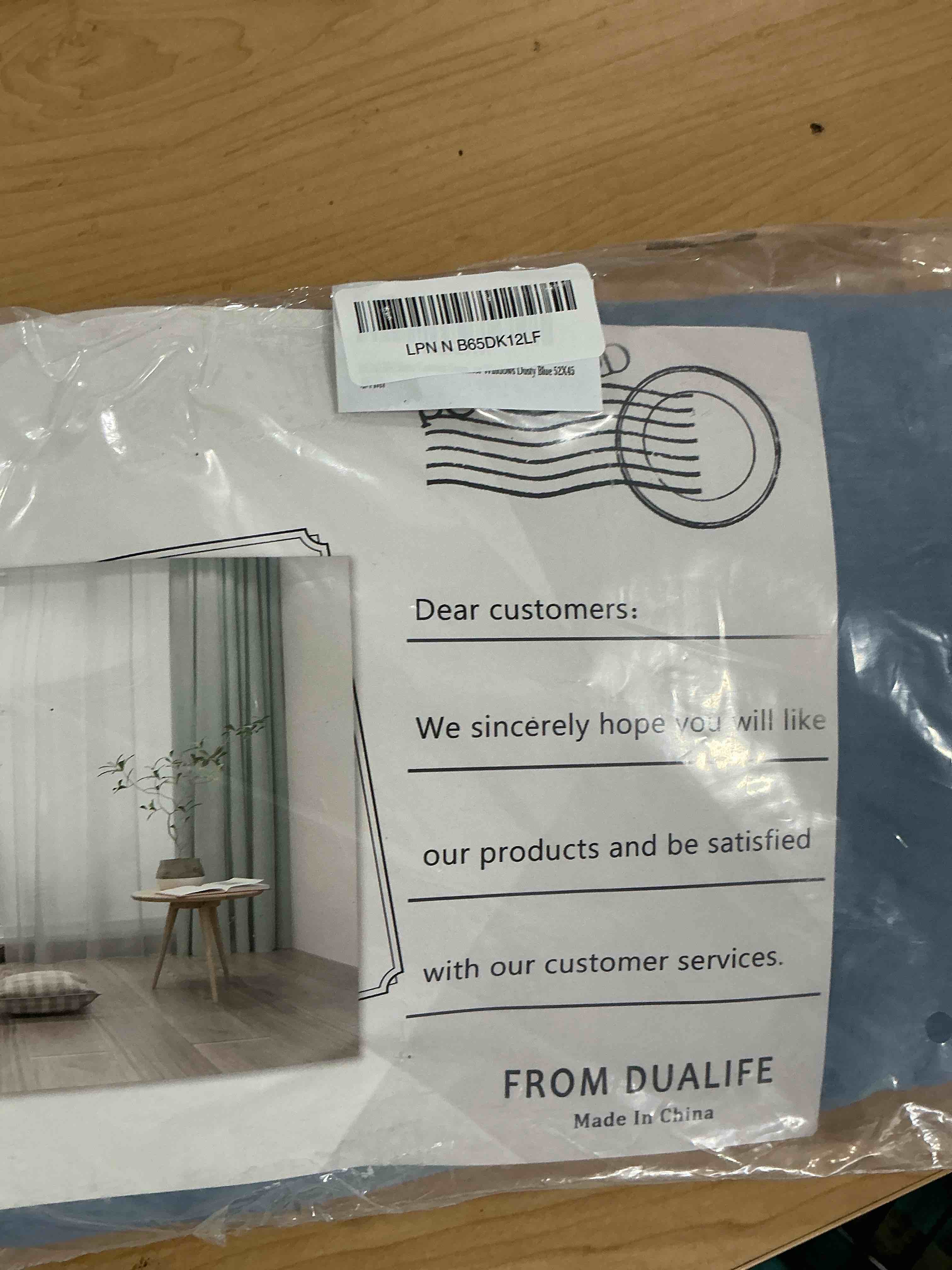Condition photo showing Good Condition for dualife 45 inches long dusty blue voile sheer curtains for nursery 2 panels grommet small windows short drapes solid blue sheer curtains for bathroom boys bedroom 52 x 45 inch long 52"w x 45"l (pack of 2) dusty blue