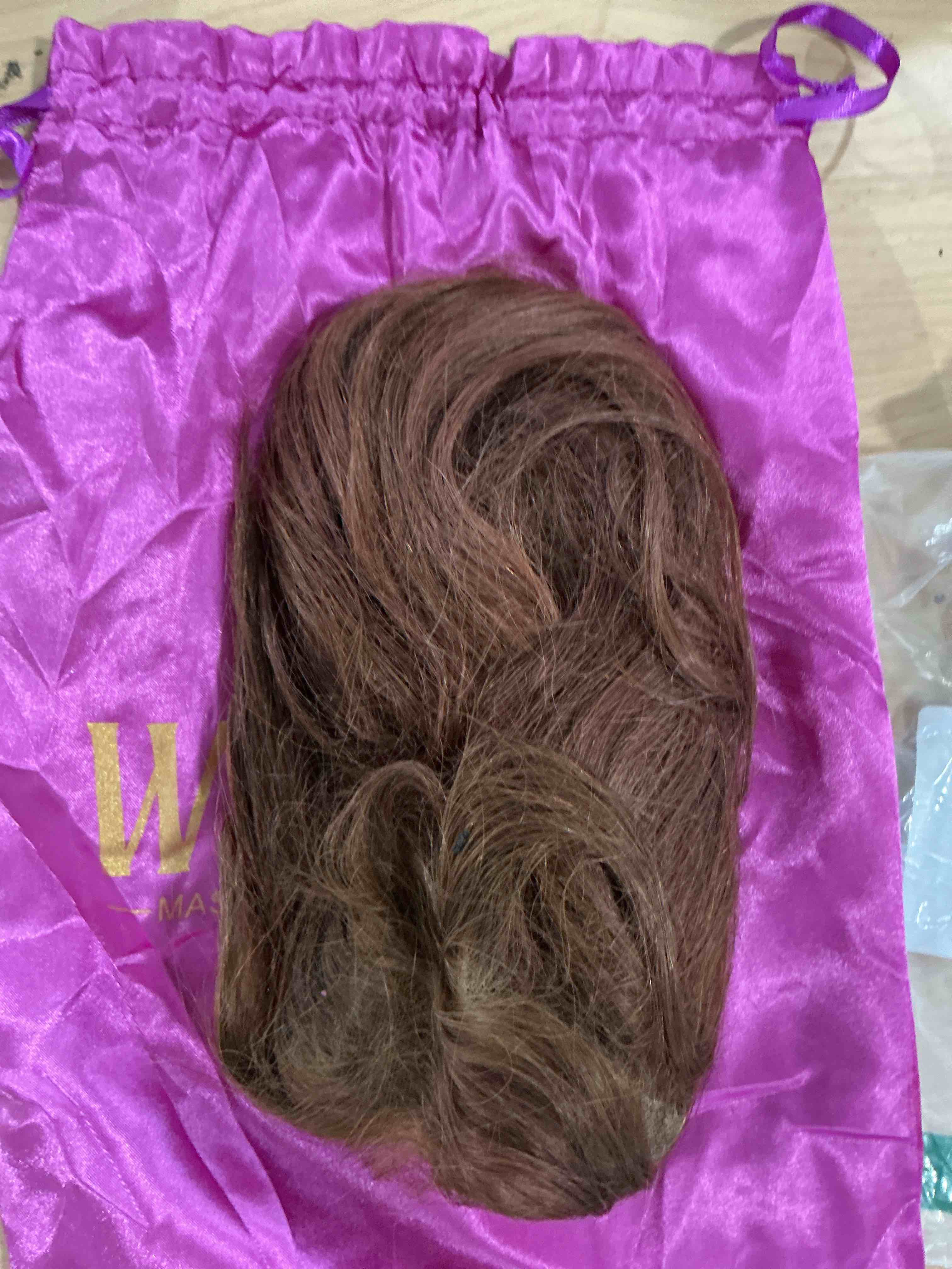 Condition photo showing Good Condition for body wave 13x6 hd lace front wigs human hair 180 density pre plucked chocolate brown lace front wig colored human hair wigs for black women brown wig human hair 26 inch 26 inch chocolate brown 4#