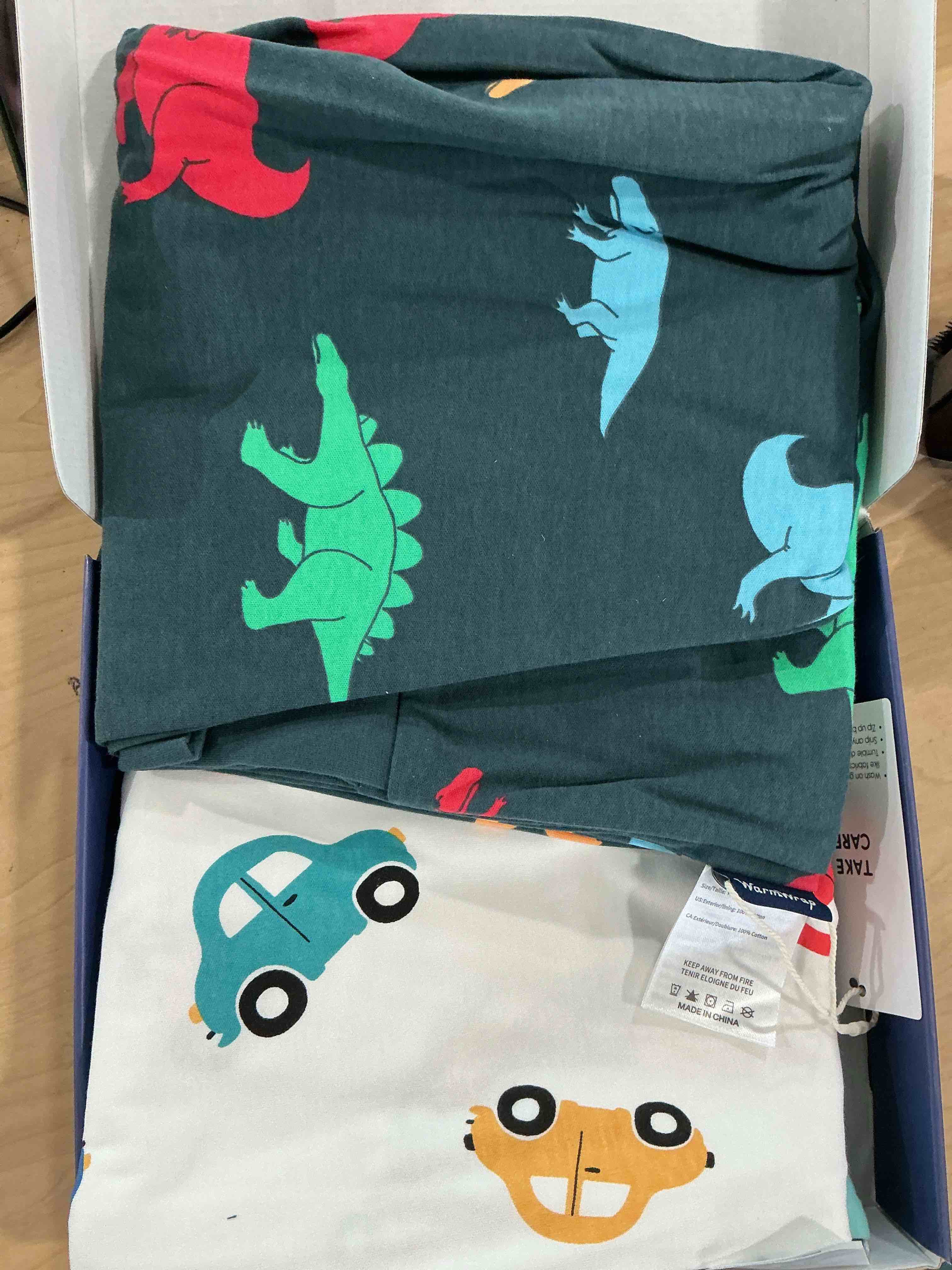 Condition photo showing New/Like New for toddler sleep sack with feet 2t-3t 100% cotton 0.5 tog 24-36 months baby sleep sack with legs, 3 pack soft breathable footed wearable blanket with 2-way zipper dinos&cars&green l(2-3t)