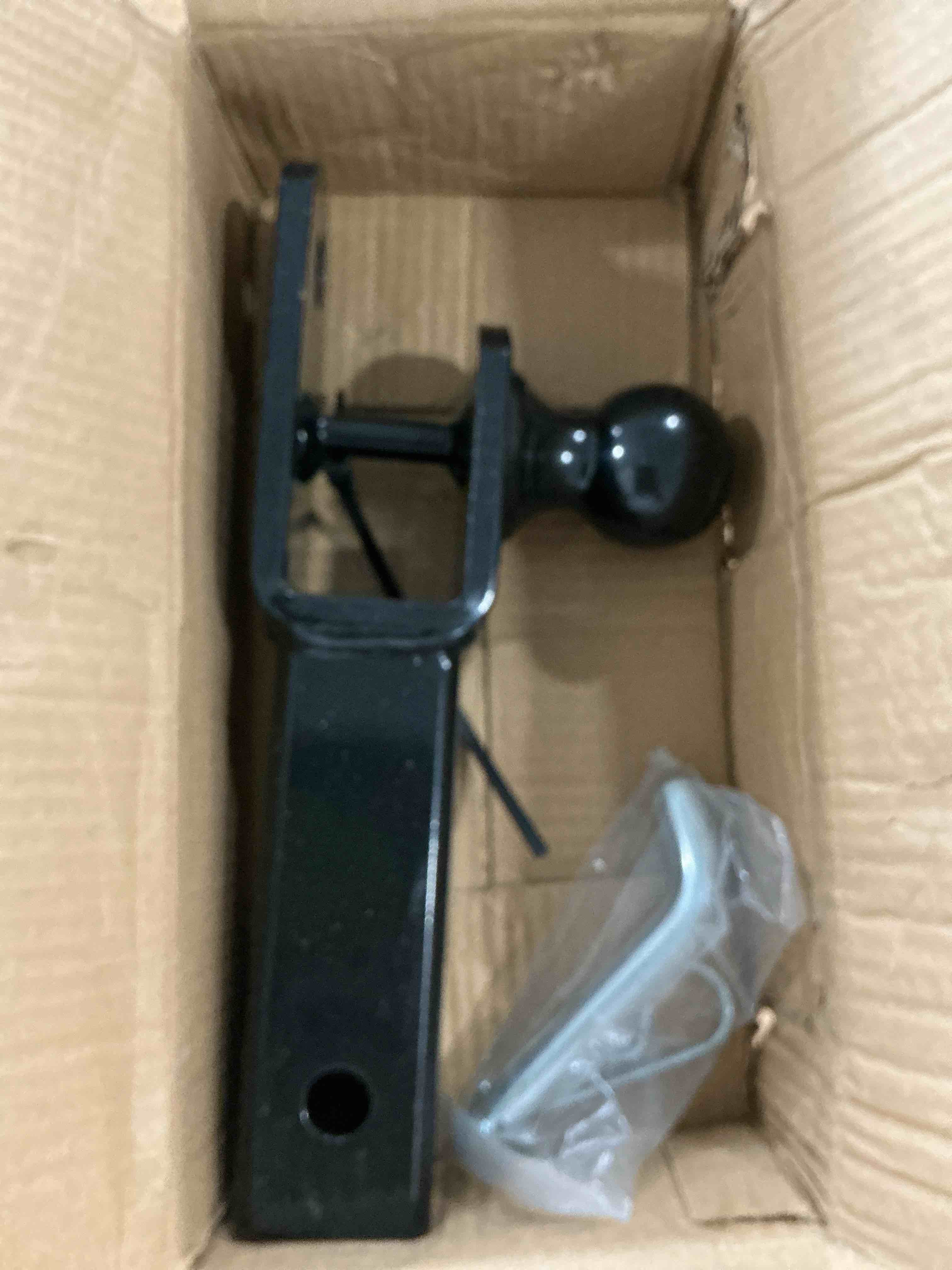 Condition photo showing New/Like New for toptow atv/utv trailer hitch towing ball mounts, 2-inch ball, clevis pin, fits 2-inch receiver 2" ball, 2" receiver, 5/8" pin