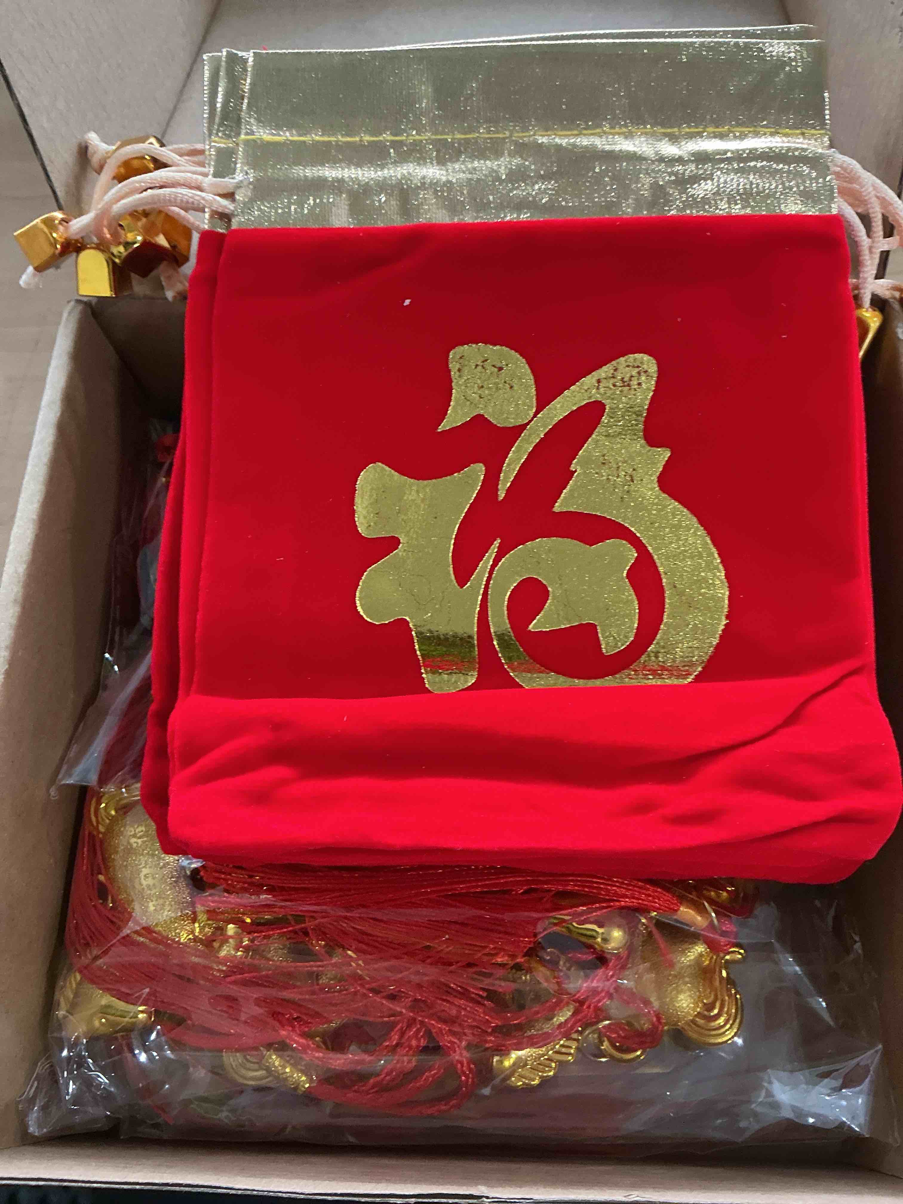 Condition photo showing New/Like New for 12 pcs chinese new year horse bulk decorations lunar new year 2026 red tassel ornaments with wealth success good luck hanging decorations for gifts home decor