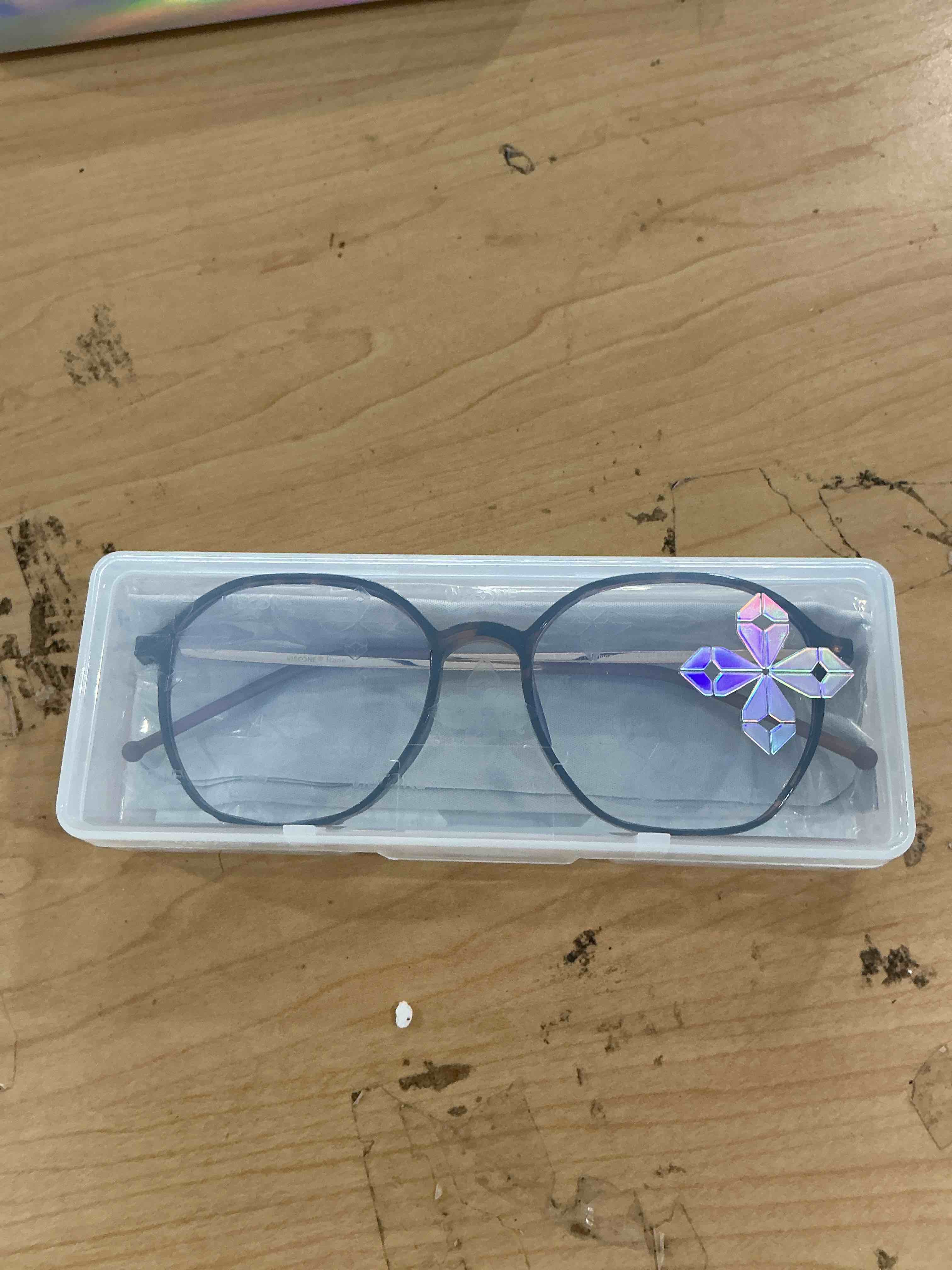 Condition photo showing New/Like New for visoone lightweight tr90 blue light blocking glasses frame with anti glare eye protection for women and men rane rane upg coco tortoise