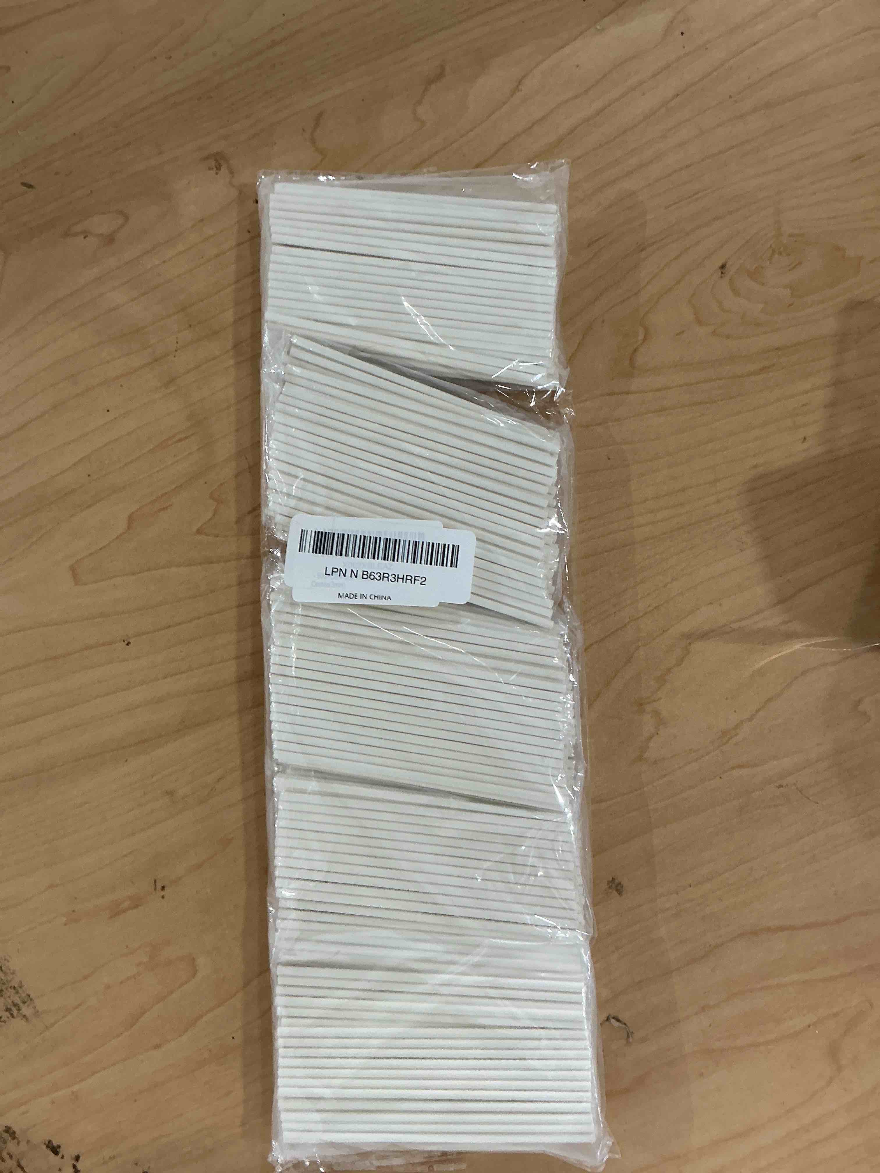 Condition photo showing Good Condition for 500pcs 4-inch white lollipop sticks,paper sucker stick,cake pops stick for candy melt,dessert,cake pops,chocolate and cookie(3mm)