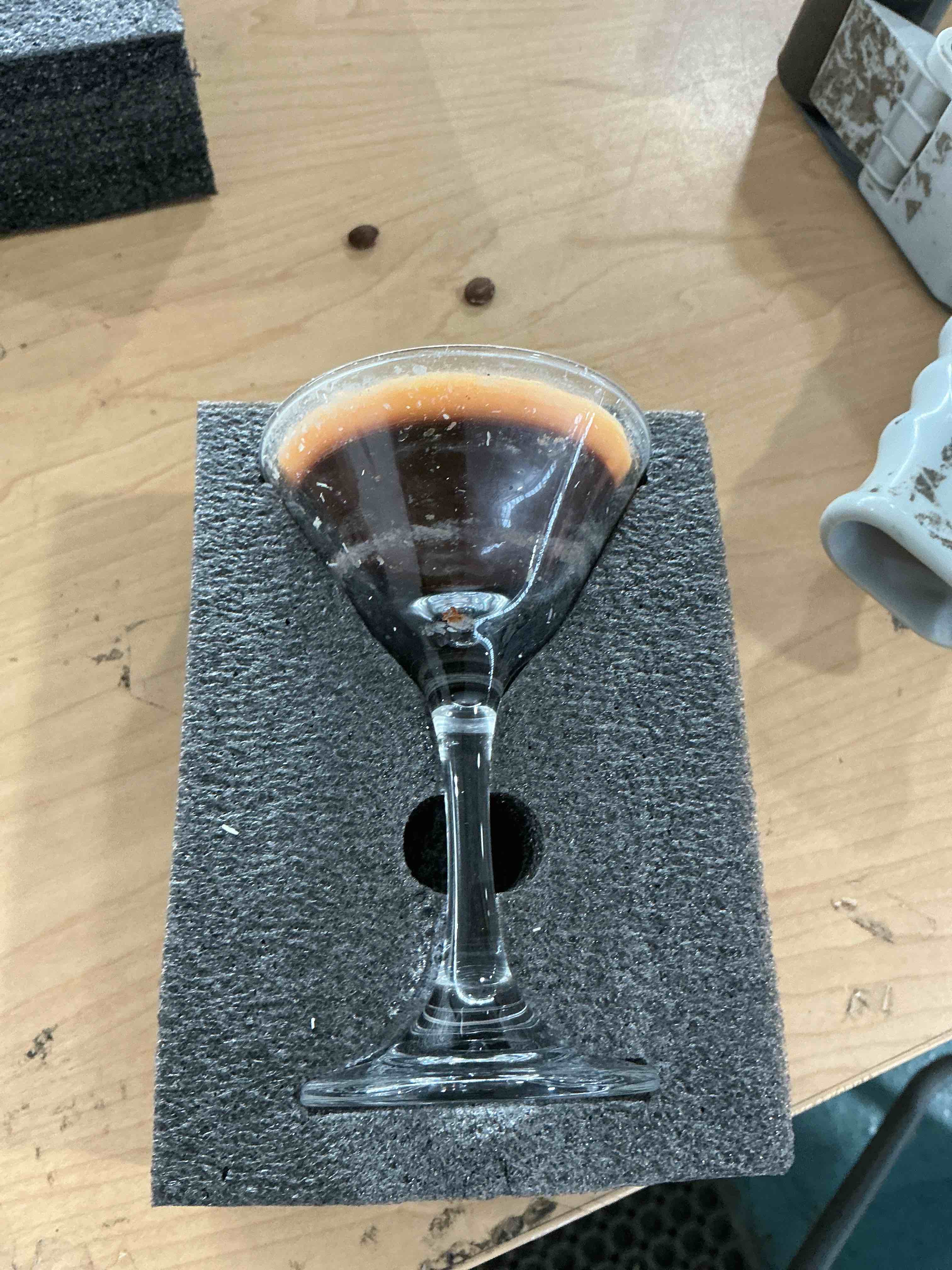 Condition photo showing Good Condition for espresso martini candle unique gifts for women girls,strong scented, natural soy wax coffee candle decor for home,bedroom,coffee martini candles gifts for birthday,valentine, mother's day extra strong coffee