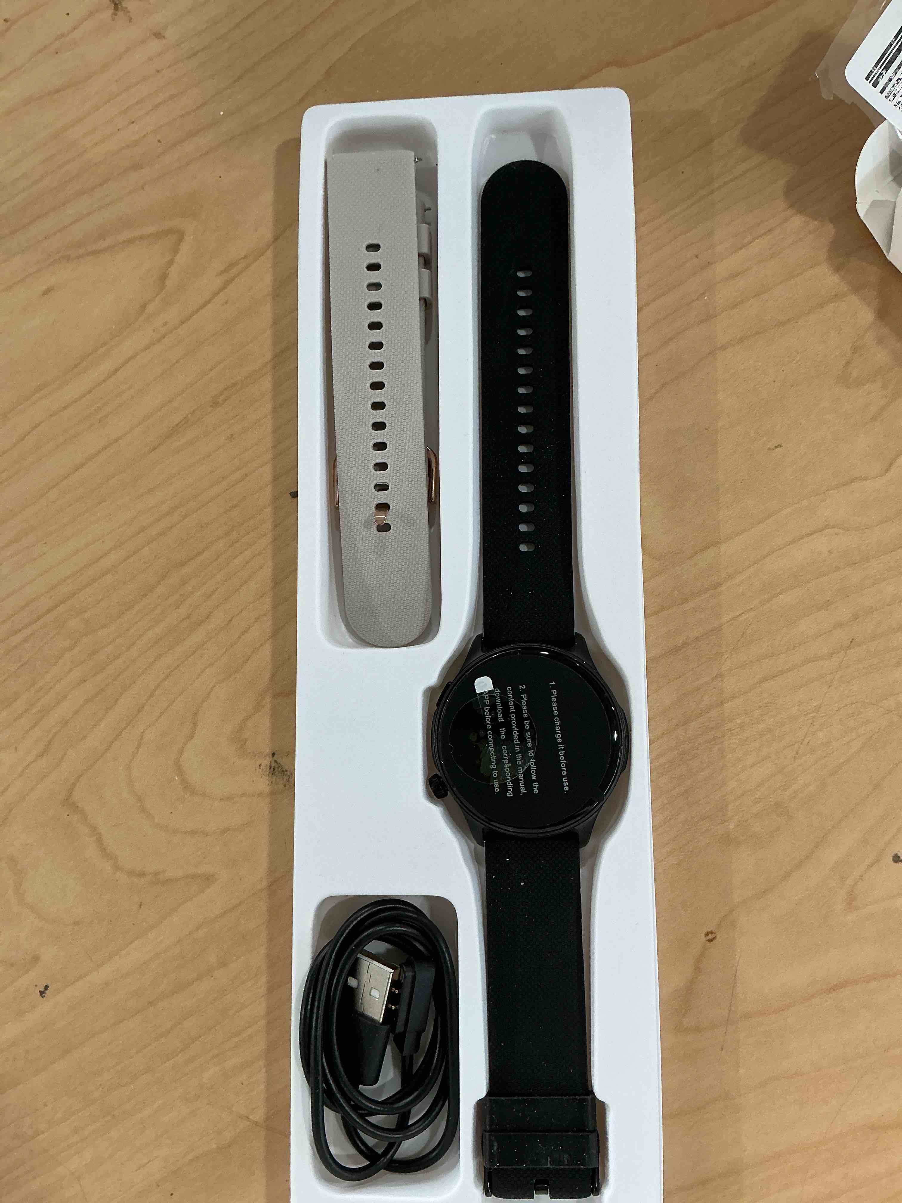 Condition photo showing Good Condition for smart watch for men women fitness: waterproof make answer call digital mens watches running pedometer step tracker smartwatch android phone iphone samsung compatible sleep spo2 heart rate monitor black