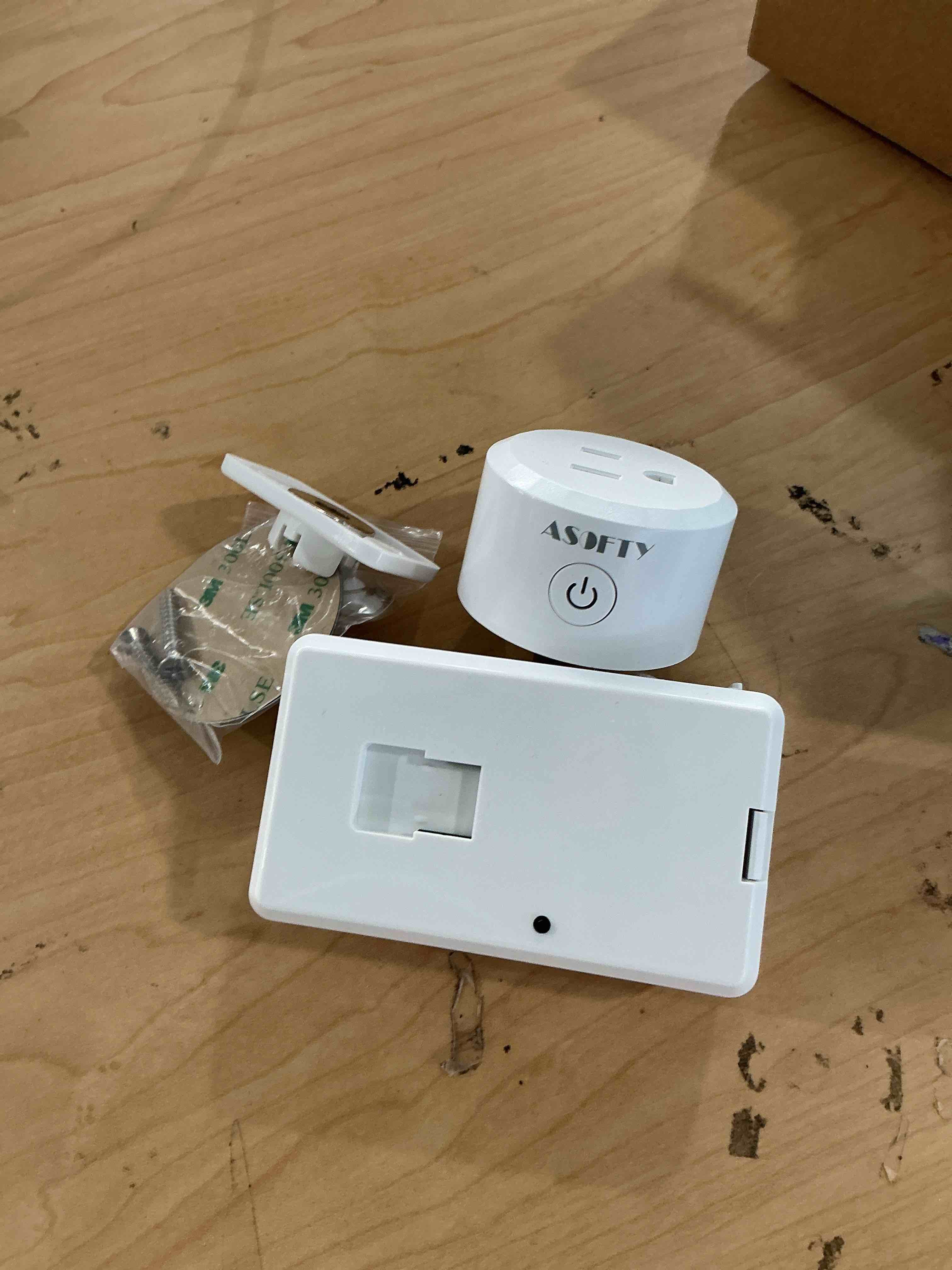 Condition photo showing Good Condition for asofty motion sensor switch with outlet, wireless motion activated light control, infrared motion activated sensor, wireless motion detector and plug set for lights and home devices