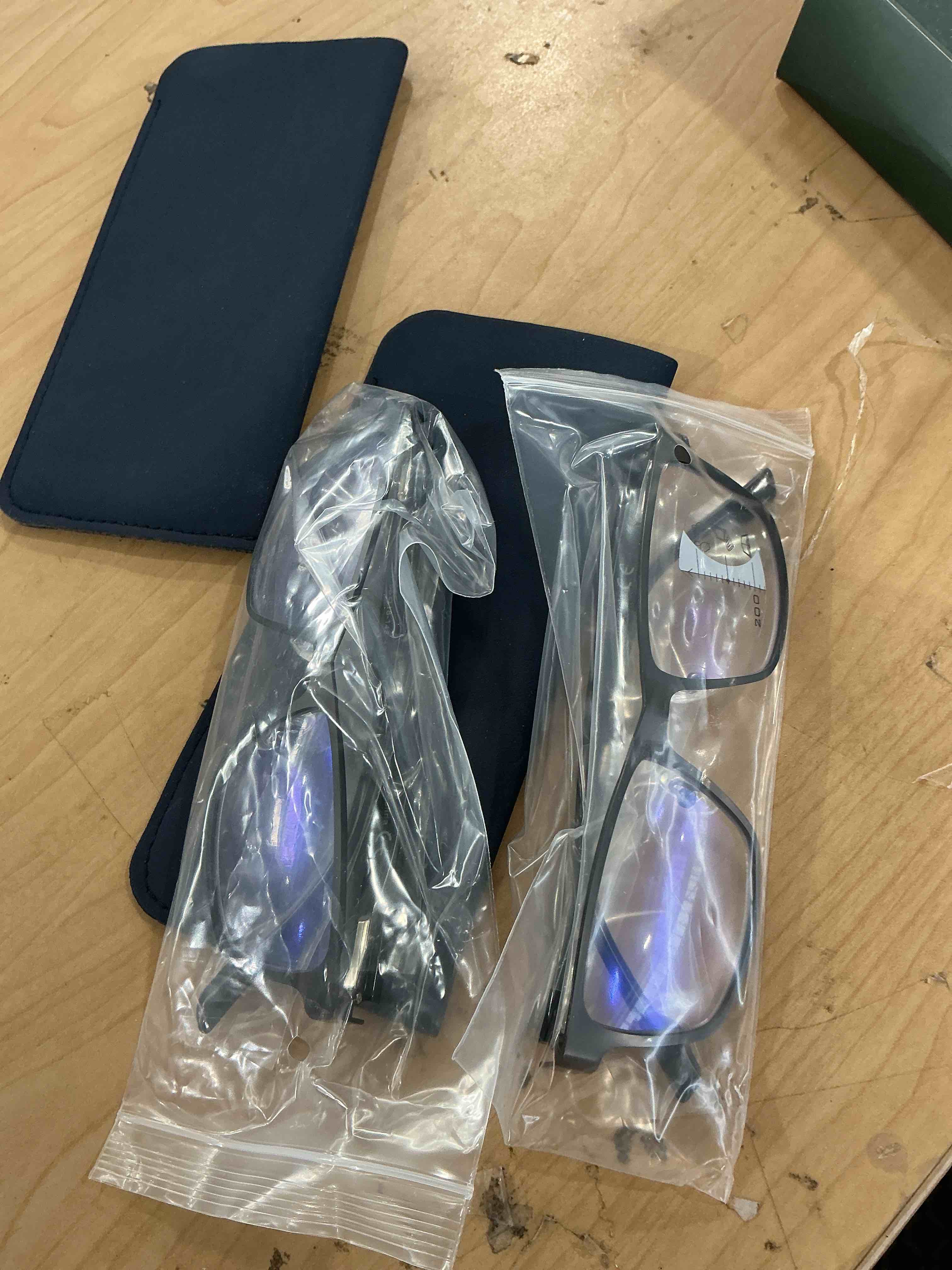 Condition photo showing Good Condition for progressive multifocal reading glasses men women multifocus transition readers tr90 trifocal blue light eyeglasses black & gun 2.0 diopters