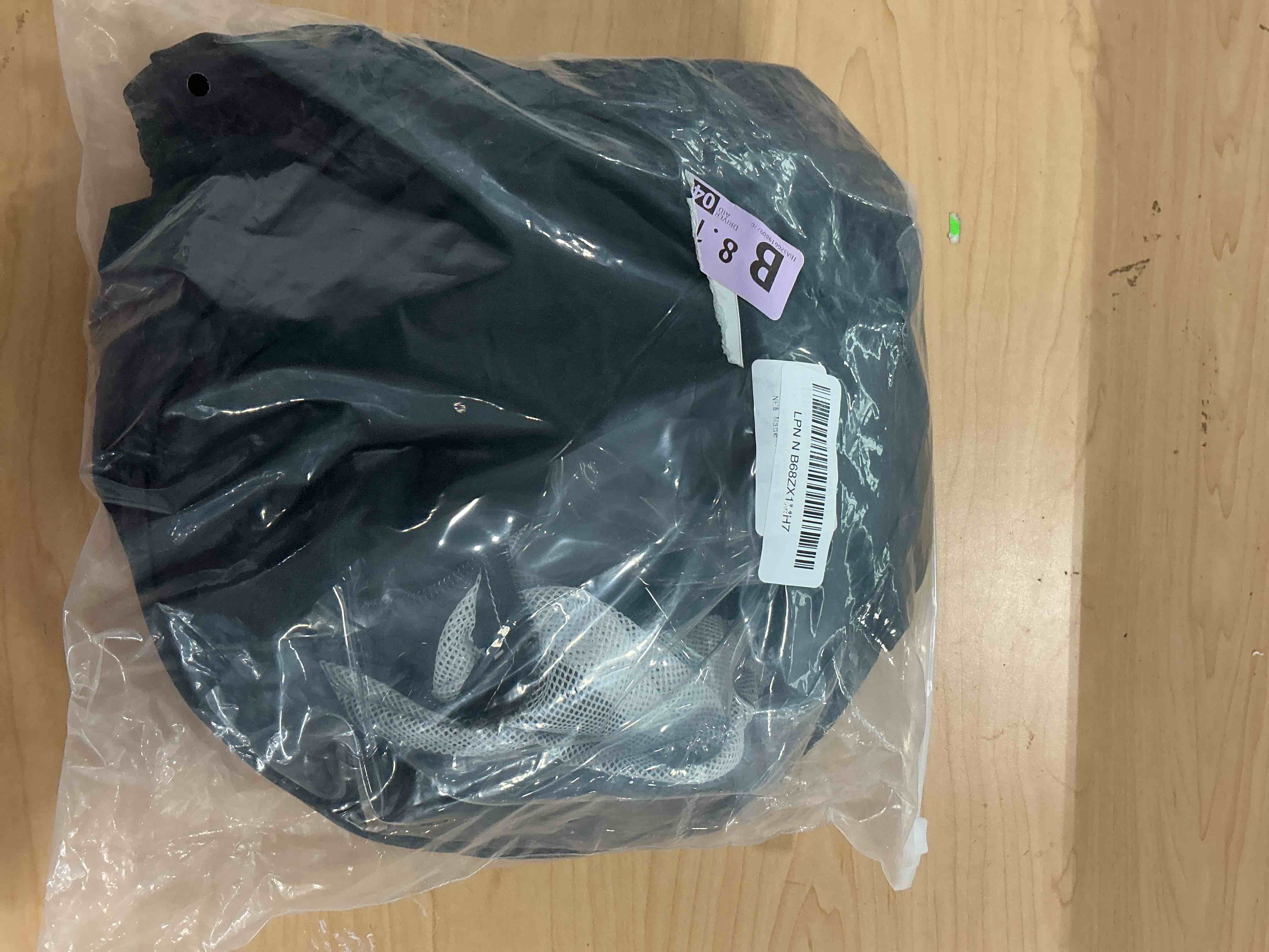 Condition photo showing New/Like New for car seat rain cover universal, food grade eva, waterproof weather shield for infant car seat with storage bag, baby car seat stroller rain cover features side ventilation, quick-access roll-up door transparent