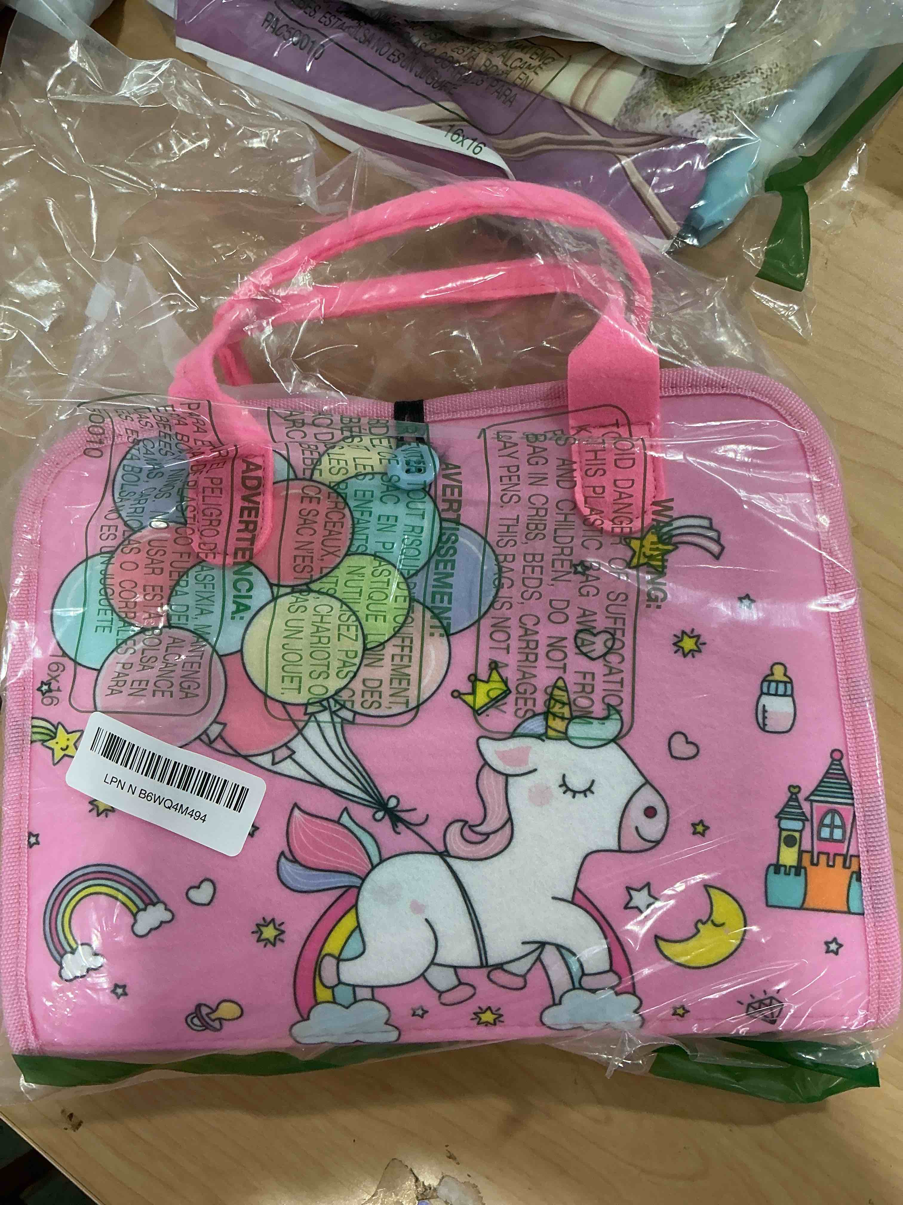 Condition photo showing New/Like New for esjay toddler busy board montessori toys for girls, sensory book educational activities for learning fine motor skills, birthday gifts for girls toddlers, travel toys for airplane car, fairy horse