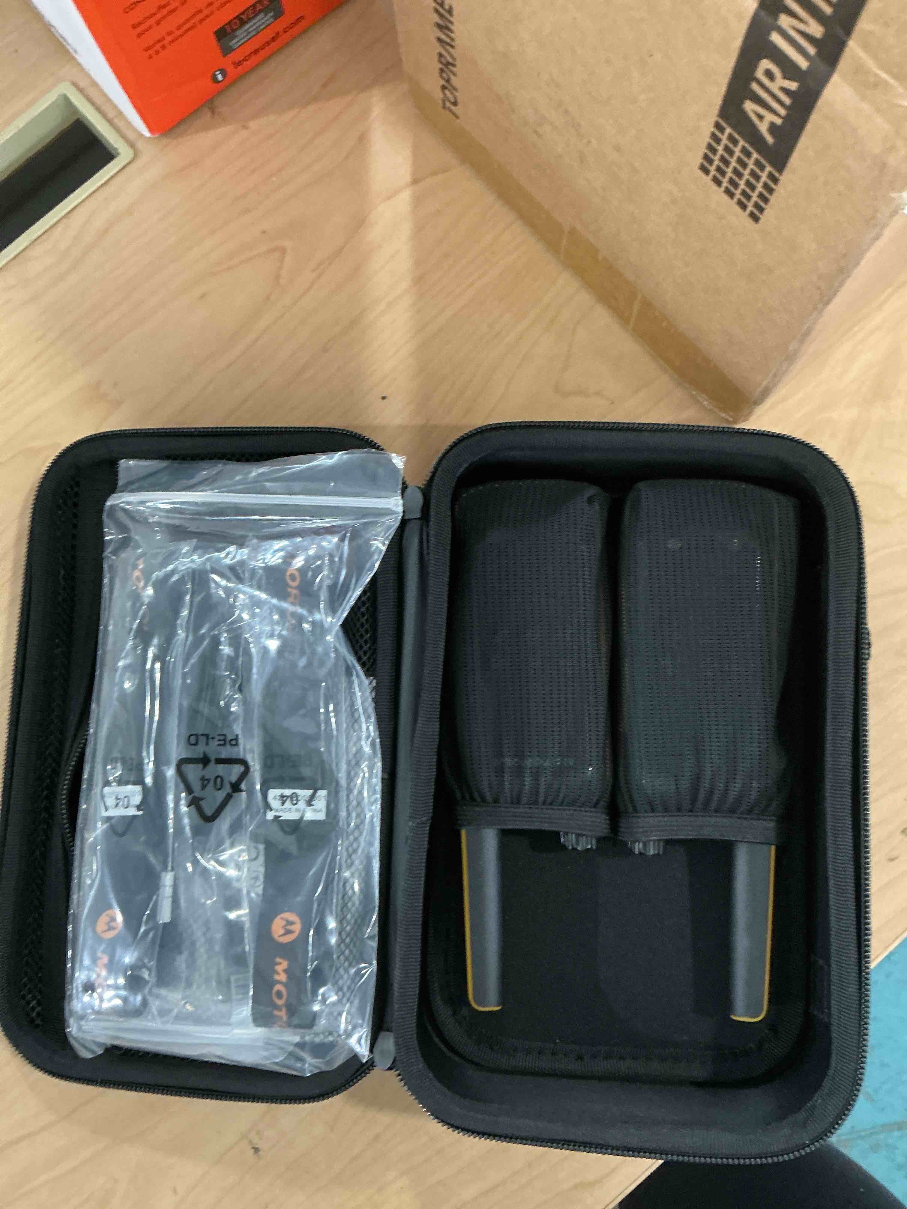 Condition photo showing Good Condition for motorola solutions talkabout t475 extreme two-way radio black w/yellow rechargeable two pack