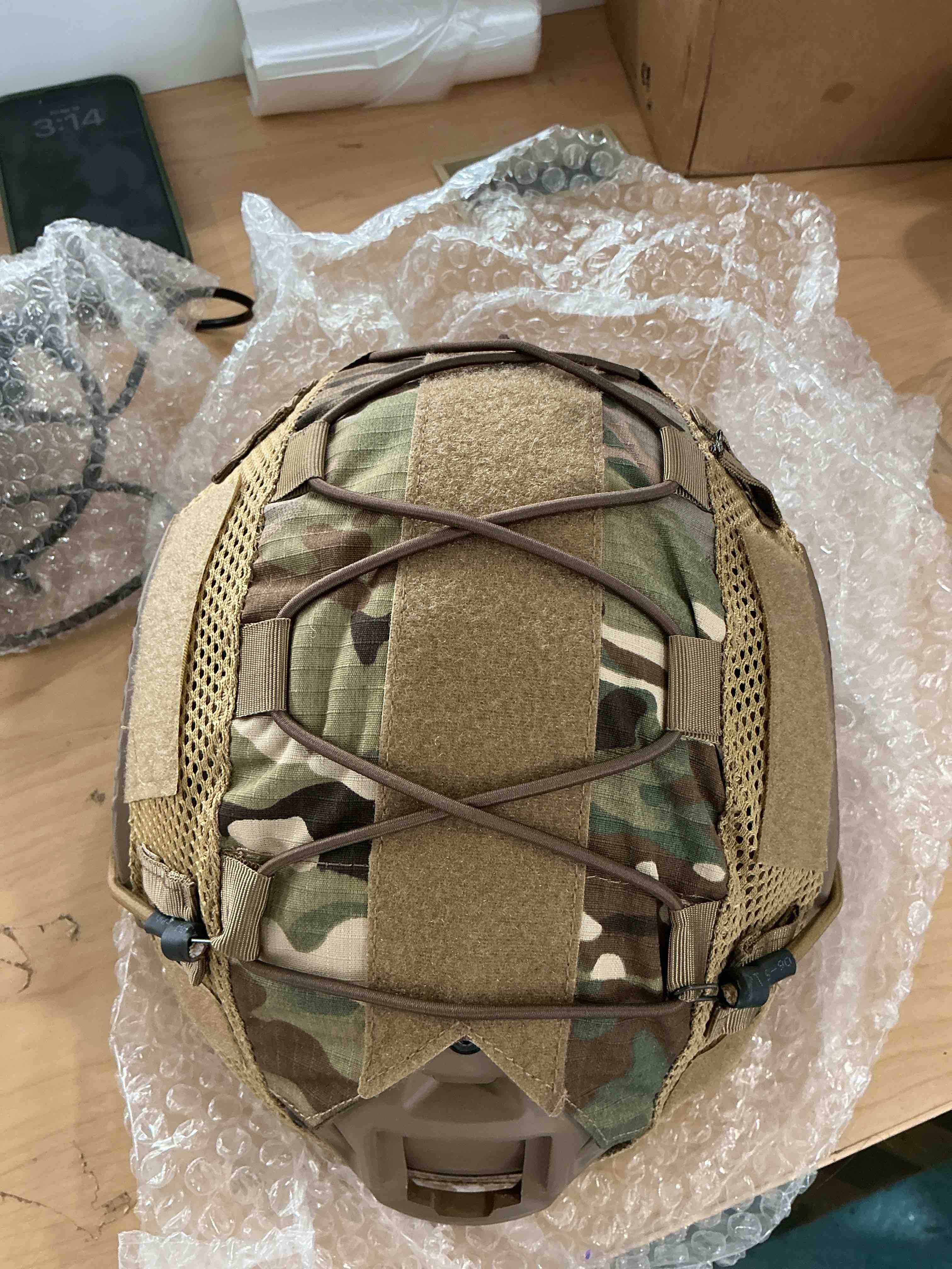 Condition photo showing Good Condition for tactical helmet with headset,4in1 upgraded adjustable with helmet cover for airsoft cosplay military tactical gear cp