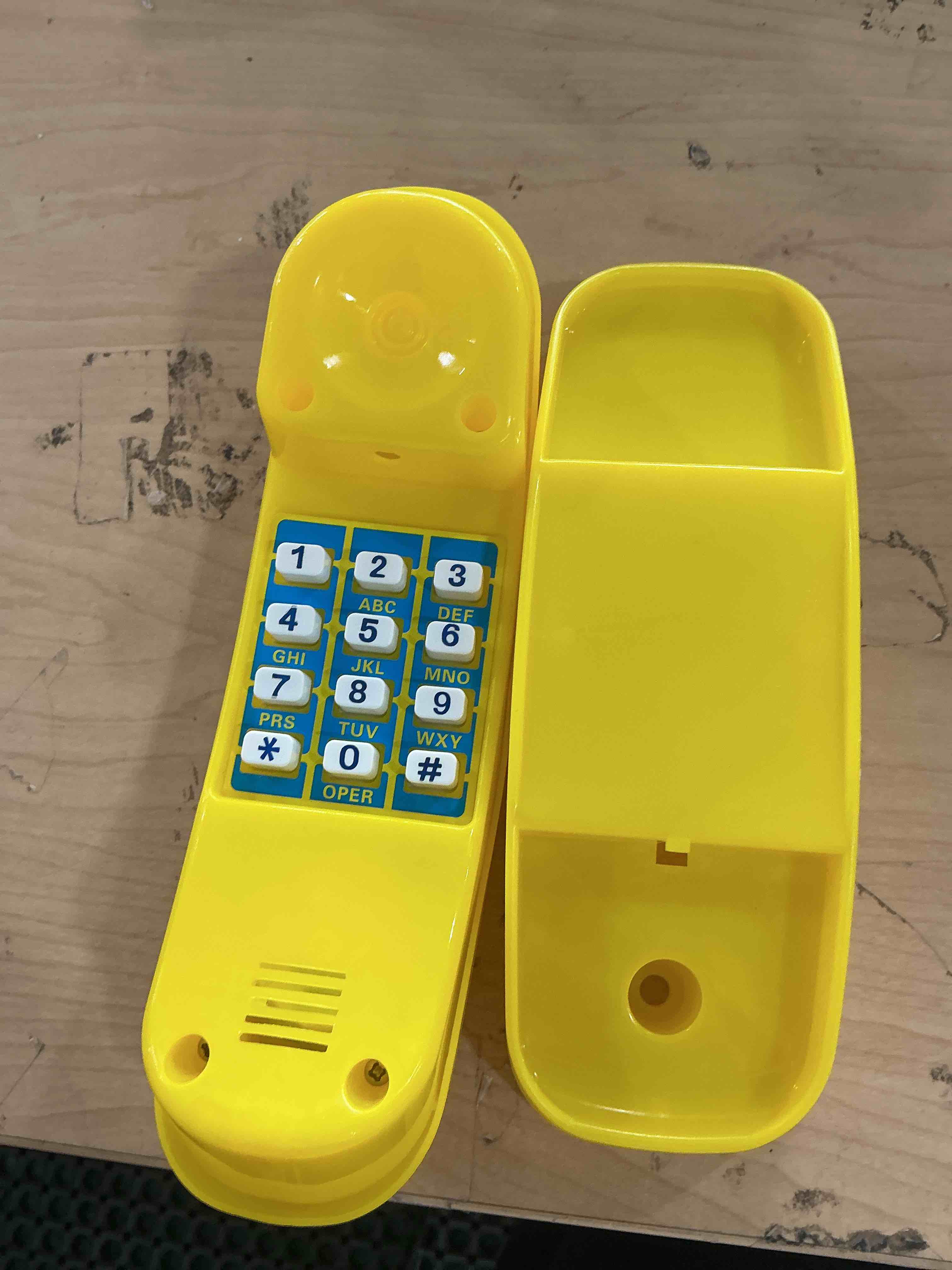 Condition photo showing Good Condition for happypie toy phone for kids swing set phone pretend phones and learning education phones plastic telephone creative children play phone for toddlers baby cell phone playhouse phone (yellow)