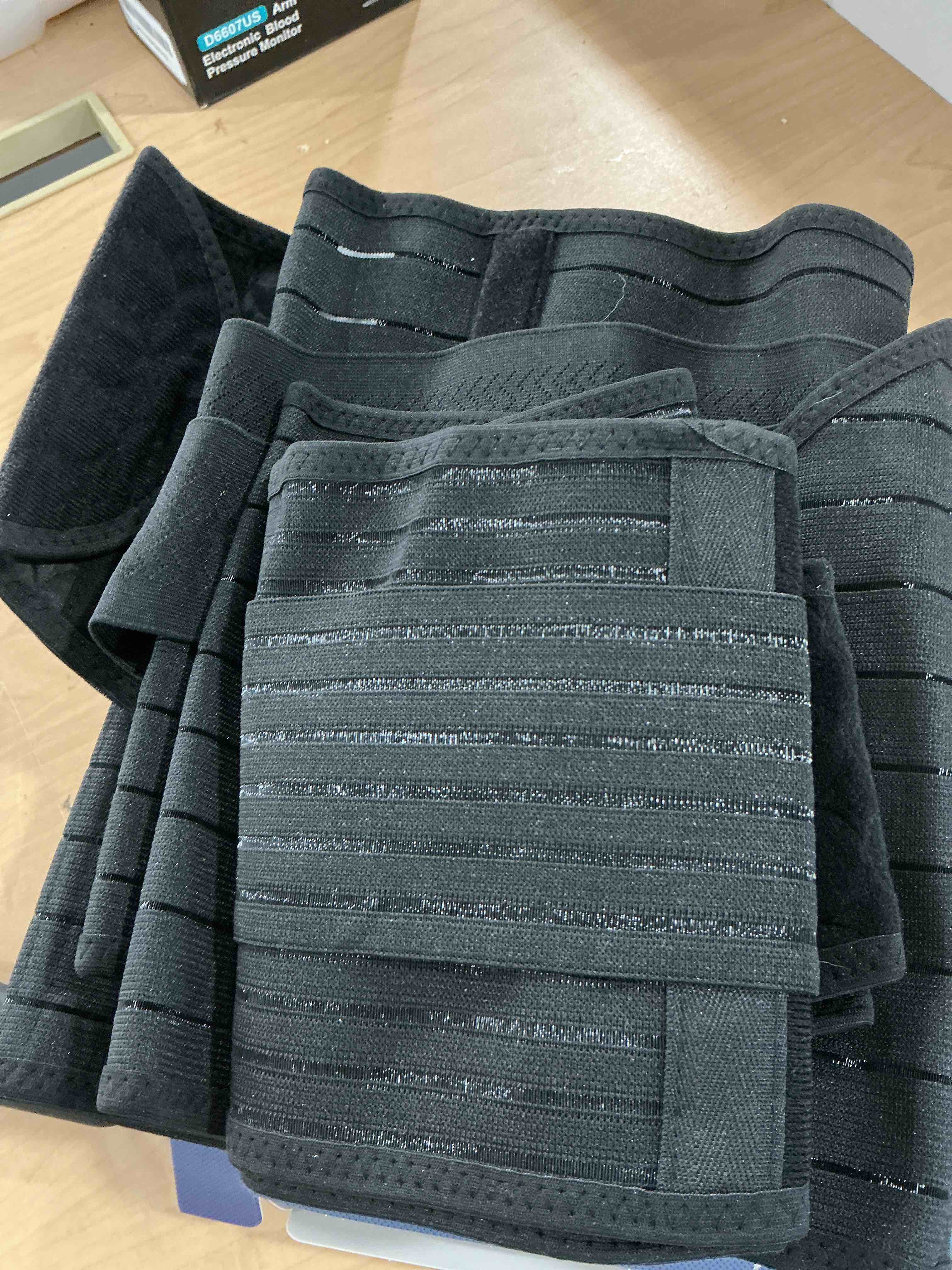 Condition photo showing Good Condition for chongerfei 3 in 1 postpartum belly wrap - recovery belly/waist/pelvis belt black postpartum belly band, black xl black x-large