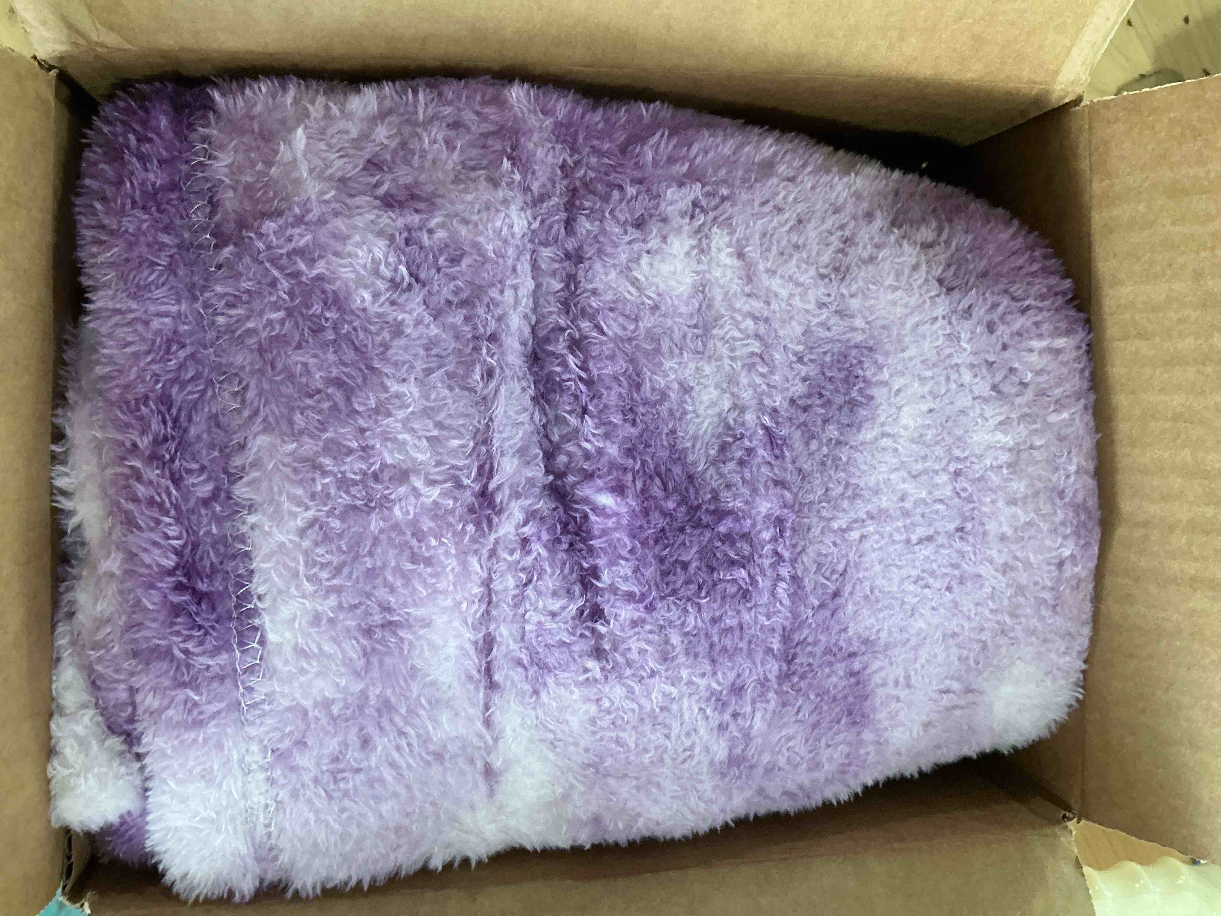 Condition photo showing Good Condition for mugd blankets fuzzy soft fleece throw blanket cozy soft warm throw blanket for bed purple white throw(50"x70"/ 130x150cm)