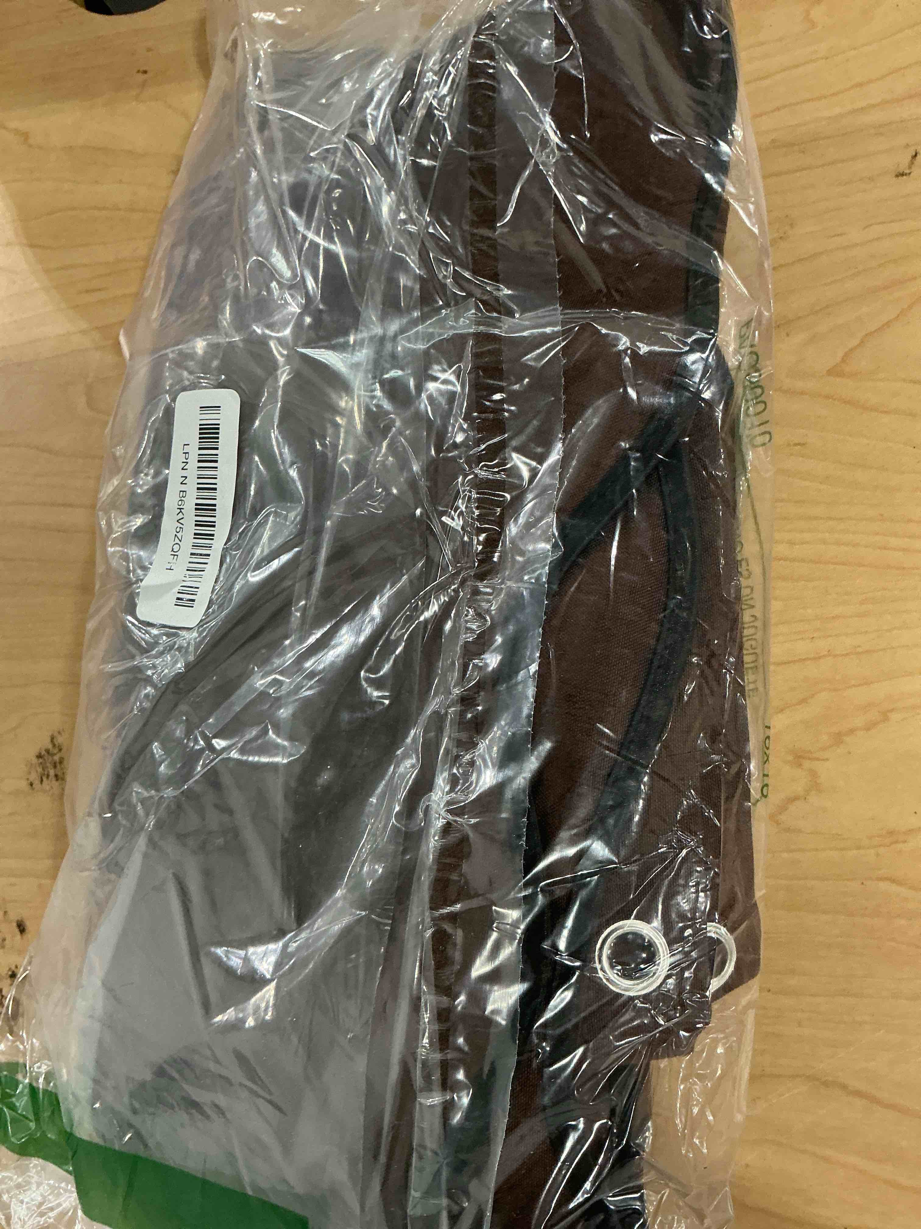 Condition photo showing Good Condition for miulee 84" long scalloped shower curtain linen textured with 12 metal hooks cute extra long heavy duty washable waterproof cloth shower curtains with black border for bathroom hotel bathtub,brown brown 72"w x 84"l (pack of 1)