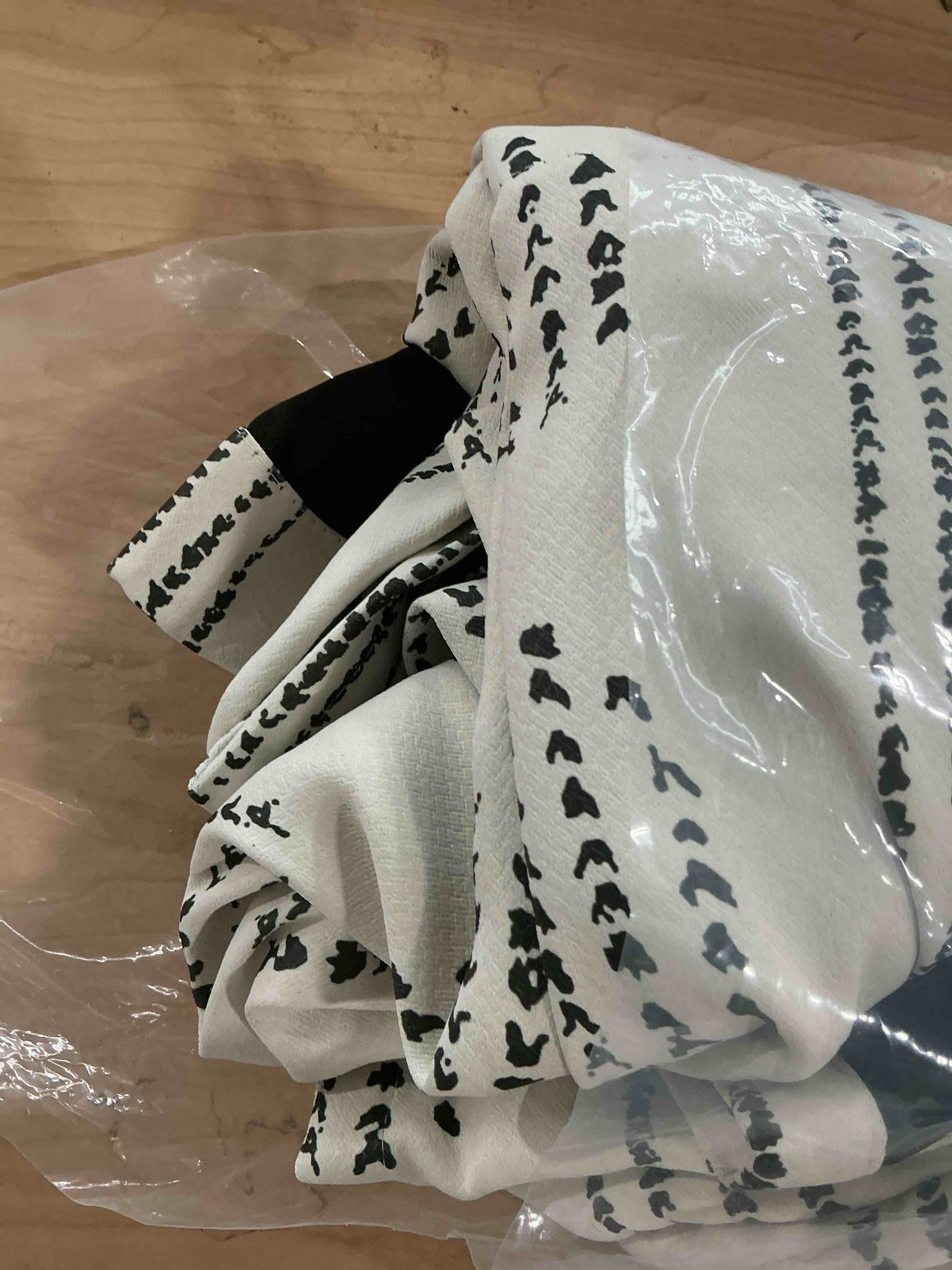 Condition photo showing Good Condition for 100% boho blackout curtains 96 inches long for bedroom, black on beige patterned bohemian curtains for living room, geometric striped thermal insulated window drapes gromment top 2 panels black 52"w x 96"l (pack of 2)