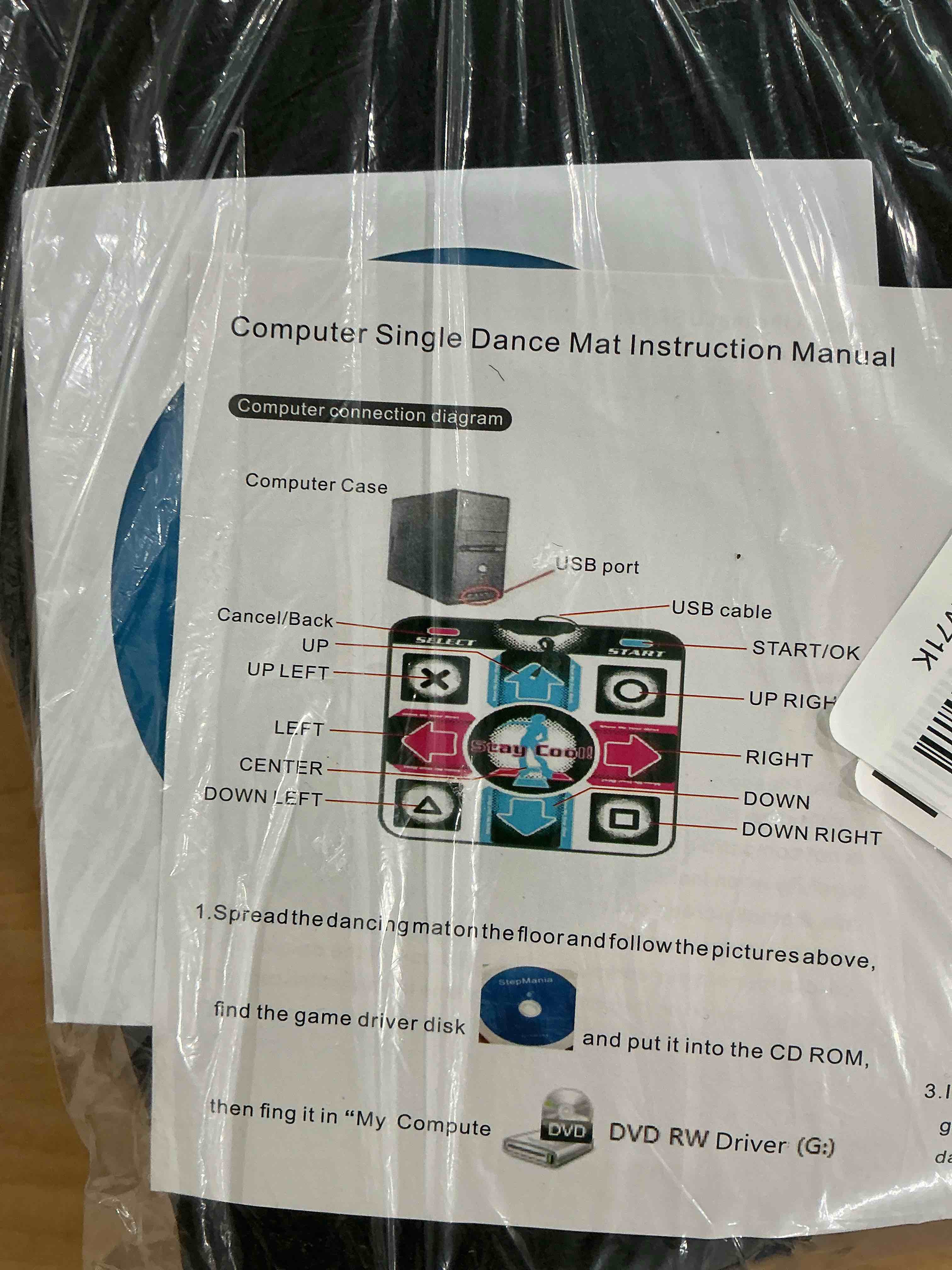 Condition photo showing Good Condition for non-slip dance pad dancing mat, pc usb dancing mat compatible for pc av video game