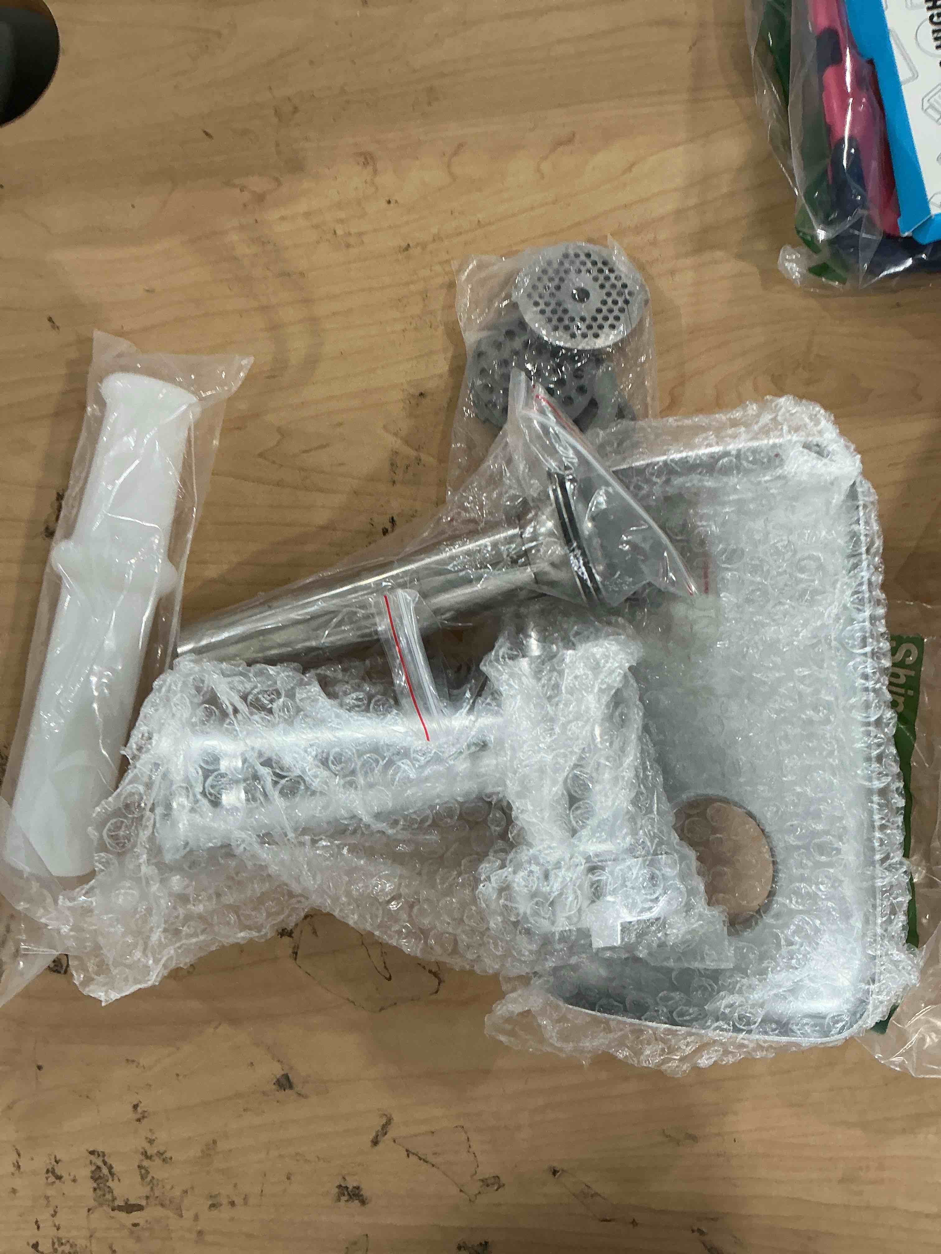 Condition photo showing Good Condition for mg-50 meat grinder attachment,compatible with cuisinart stand mixer sm-50 and smd-50 series(stainless steel sausage stuffer tubes)