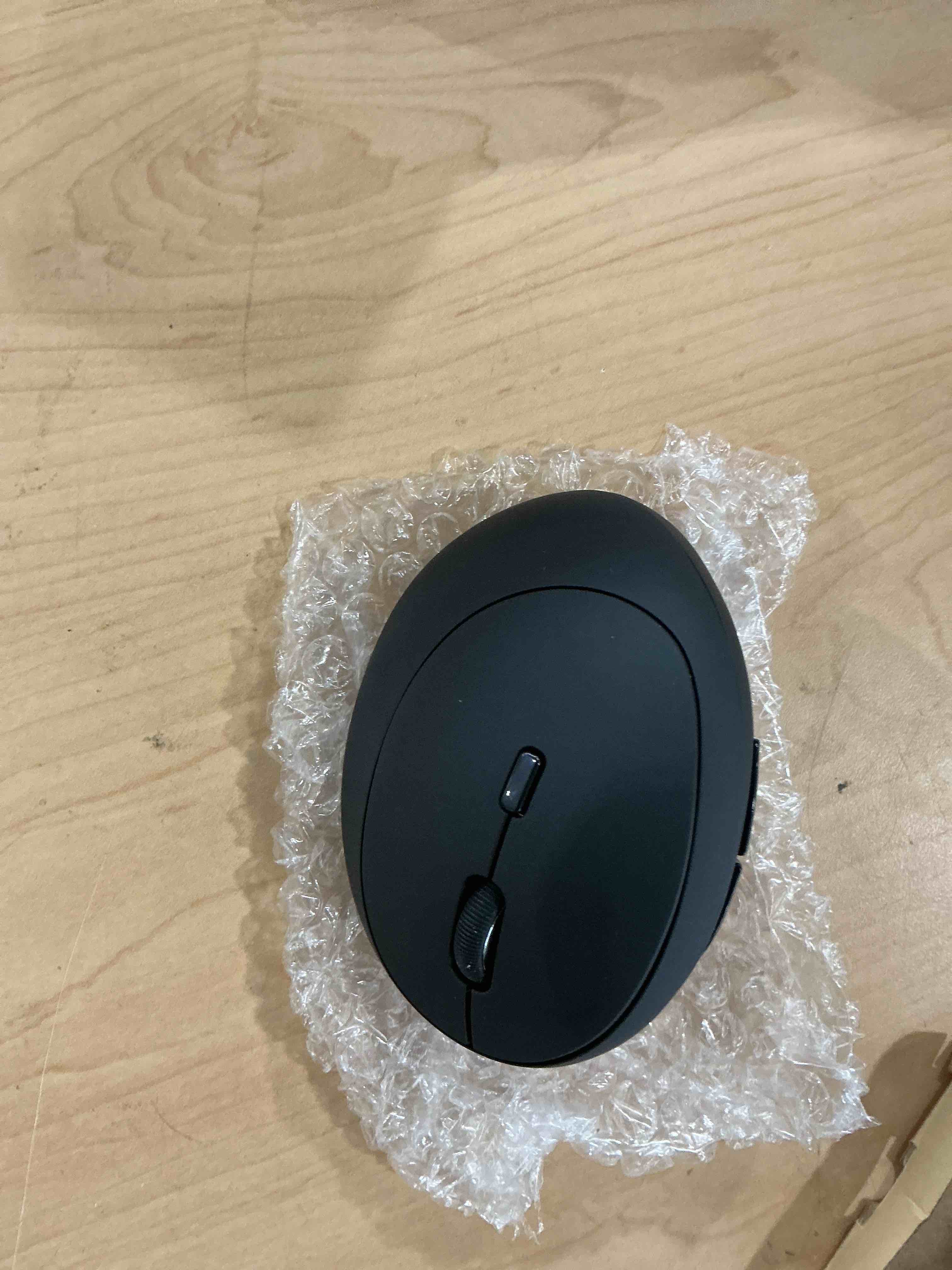 Condition photo showing New/Like New for tecknet ergonomic mouse, 4800 dpi 5 adjustable dpi levels, wireless vertical mouse, 6 buttons, 2.4g silent mouse for laptop, pc, chromebook, mac - black