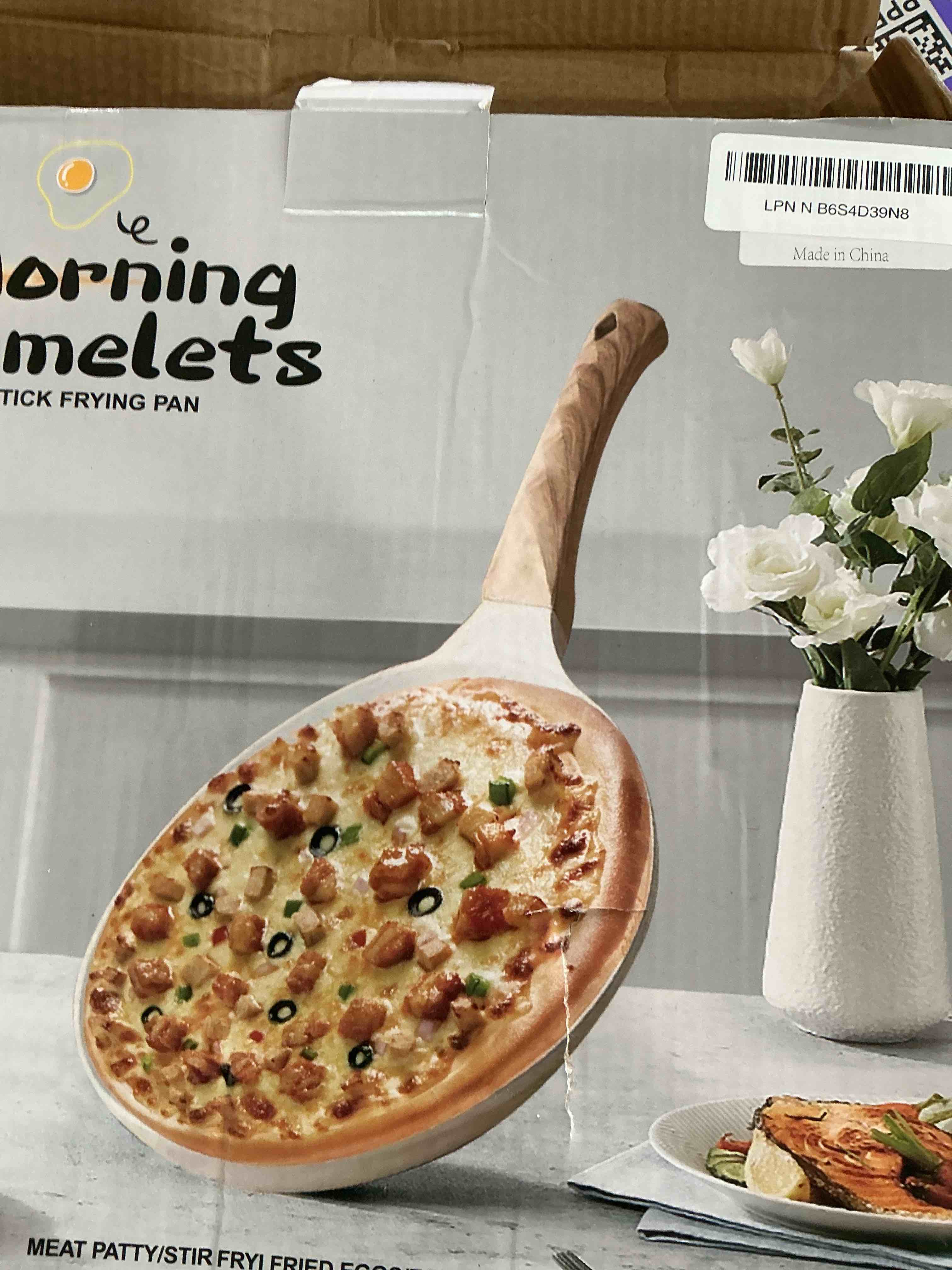 Condition photo showing Good Condition for 11.2” crepe pan nonstick?granite coating dosa pan pancake flat skillet tawa griddle,scone pan,with stay-cool handle, induction compatible, pfoa free kw331-10