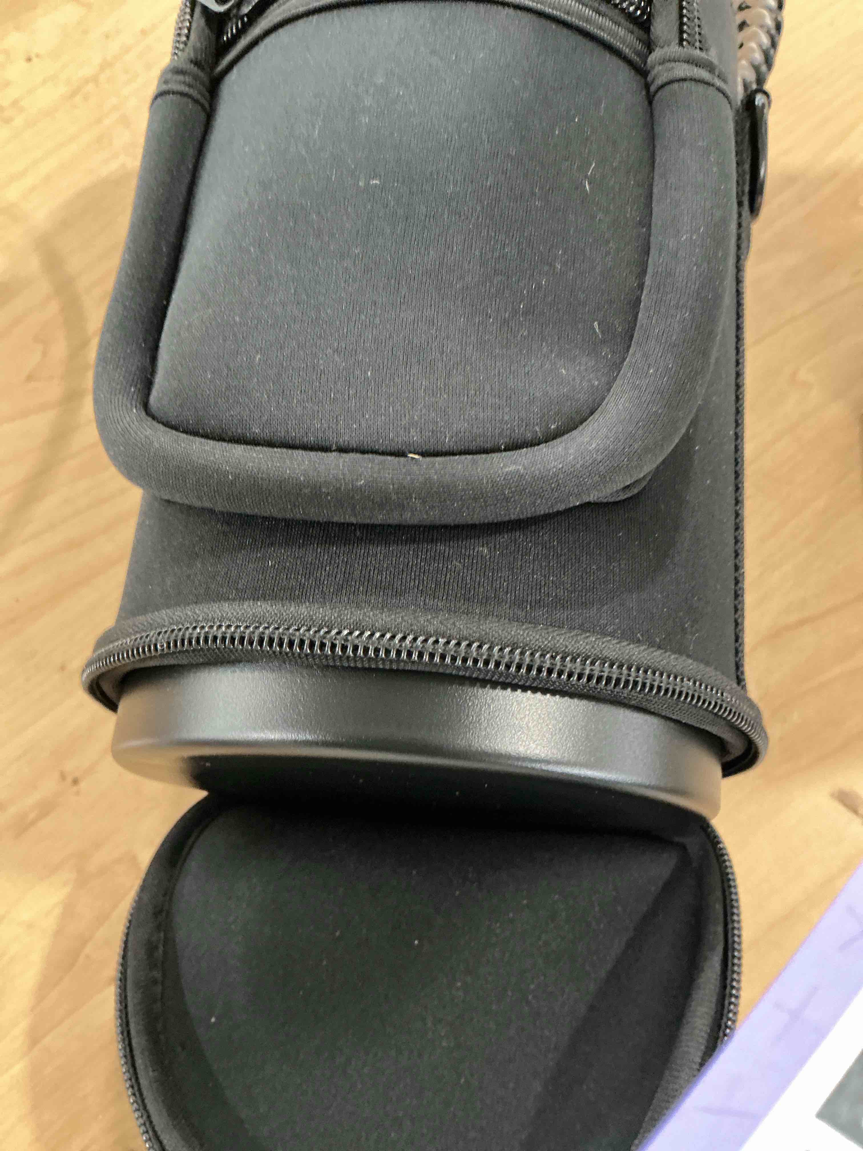 Condition photo showing Good Condition for insulated water bottle 64 oz, triple wall vacuum stainless steel(cold for 48 hrs),leak proof & bpa-free,half gallon water bottle with reflective paracord & flip straw for sports & travel, dark gray 64 ounces darkgray