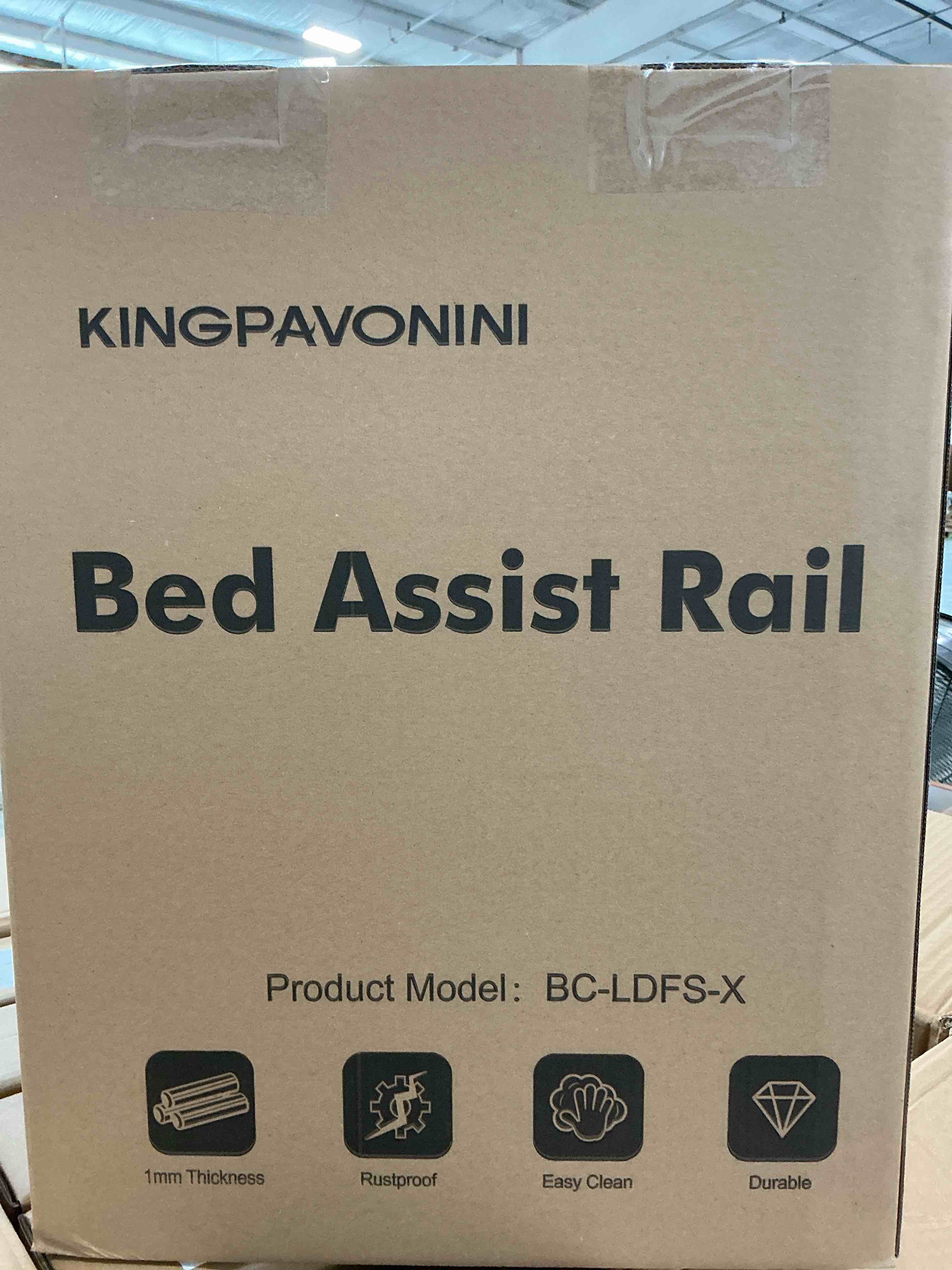 Condition photo showing Brand New for kingpavonini bed rails for elderly adults safety - adjustable bed cane with non-slip ergonomic handle and storage pocket, stable bed assist rails for seniors hold up to 300 lbs, tool-free assembly