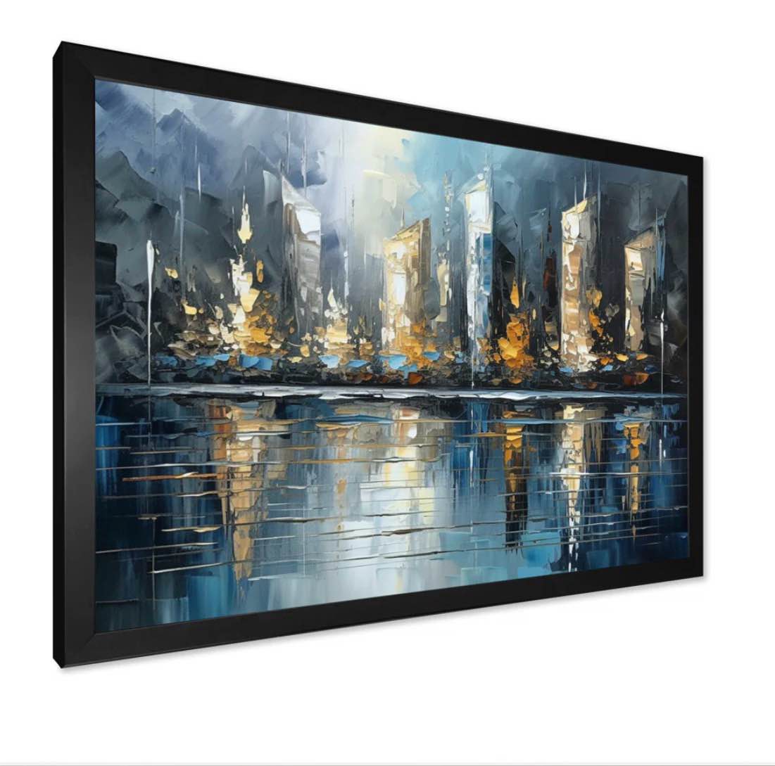 abstract city skyline 3