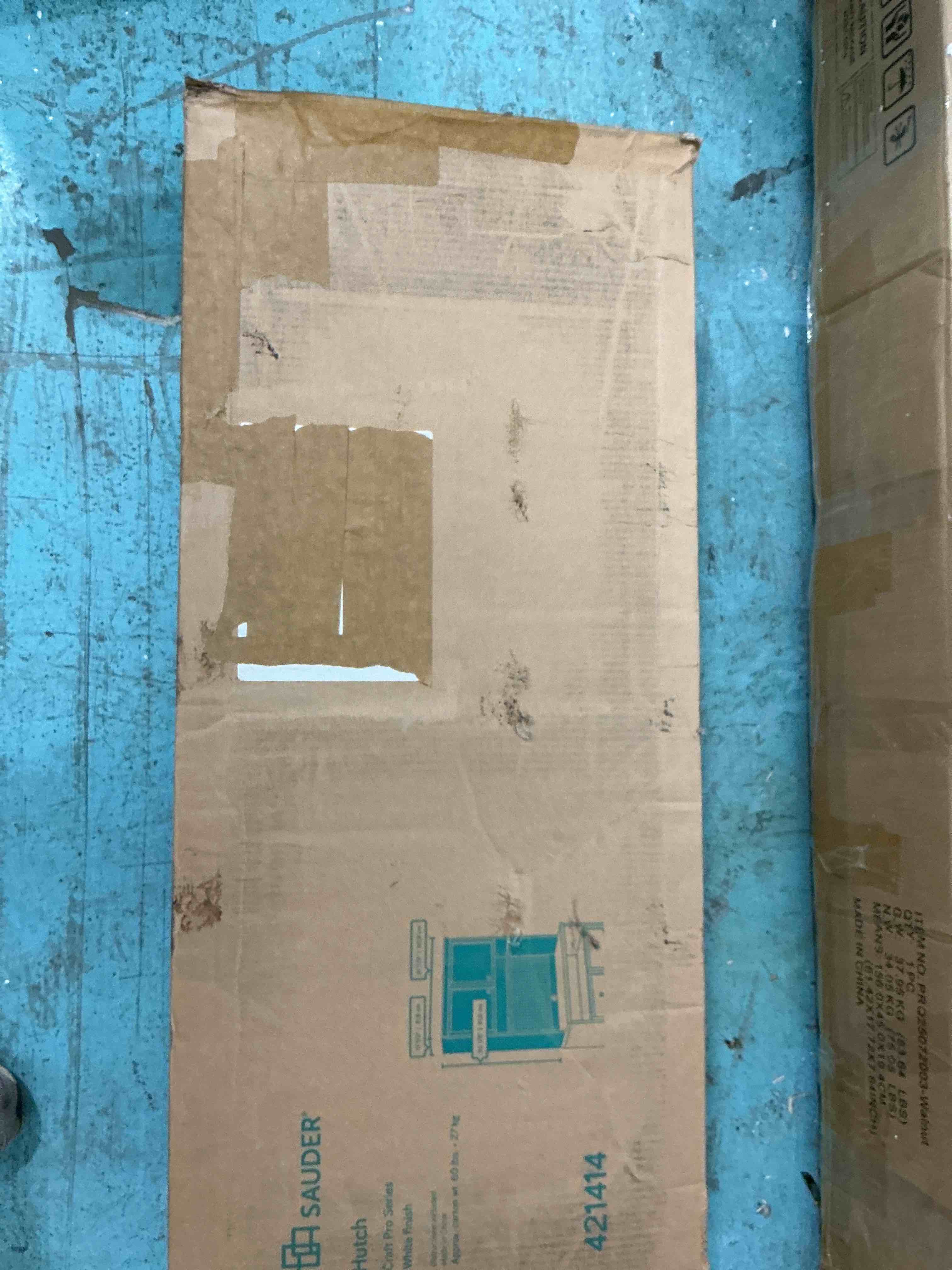 Condition photo showing Brand New for sauder craft pro series hutch/ pantry cabinets, white finish