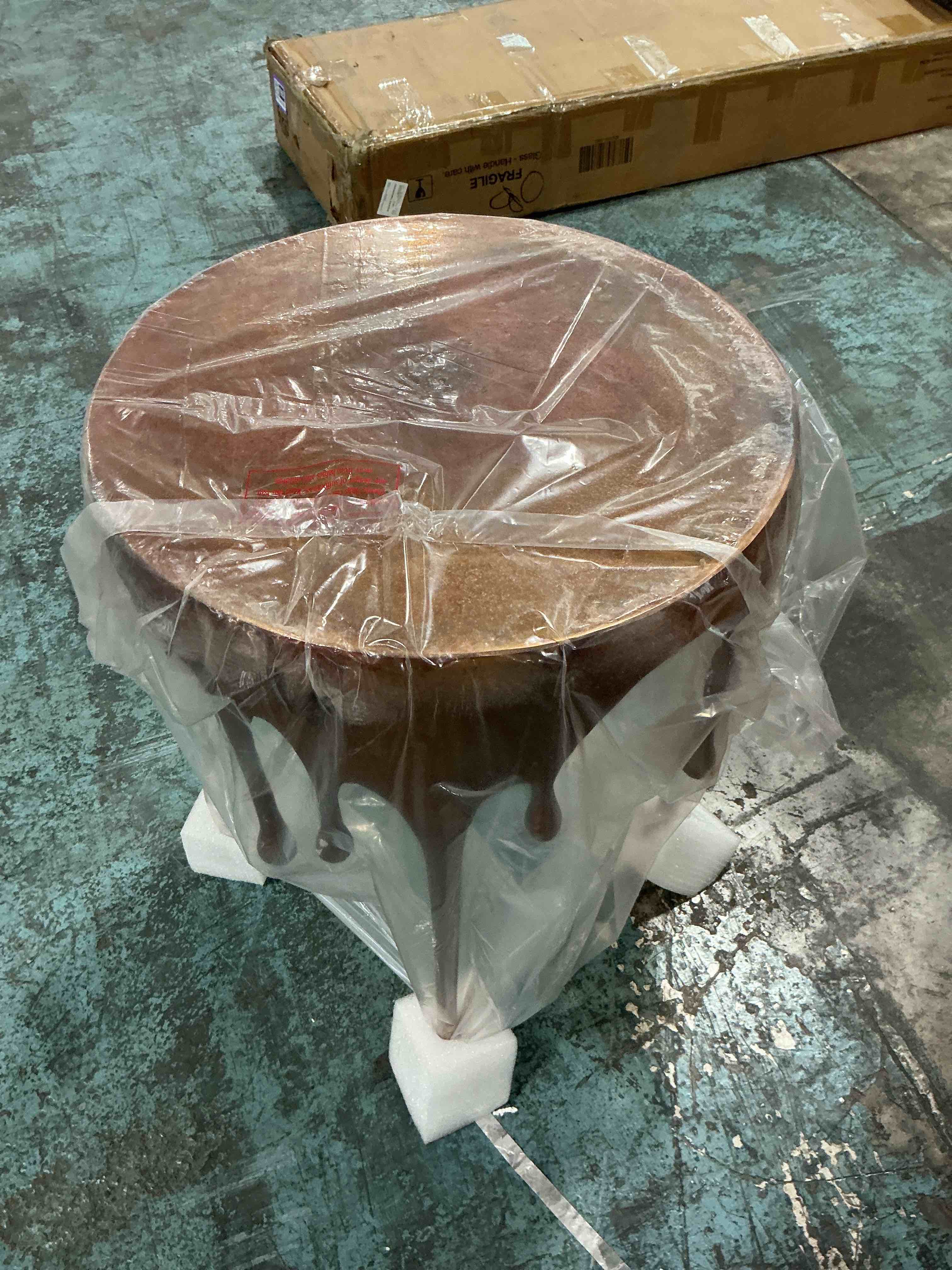 Condition photo showing New/Like New for moe's home collection copperworks accent table