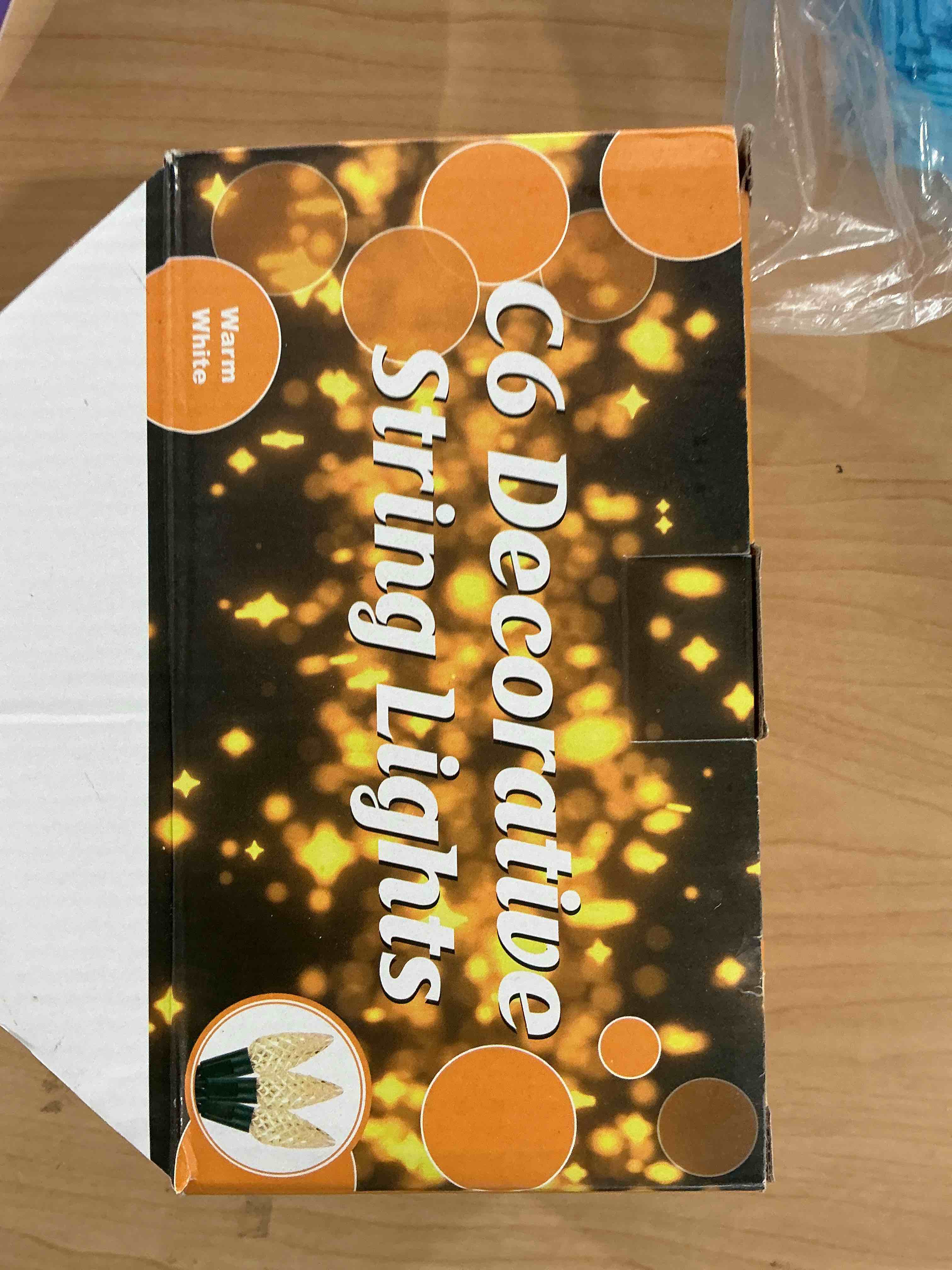 Condition photo showing New/Like New for waterglide c6 christmas lights, 33ft 100 led faceted string lights green wire fairy lights with 29v safe adaptor, 8 lighting mode, waterproof for indoor outdoor patio xmas tree party decor, warm white
