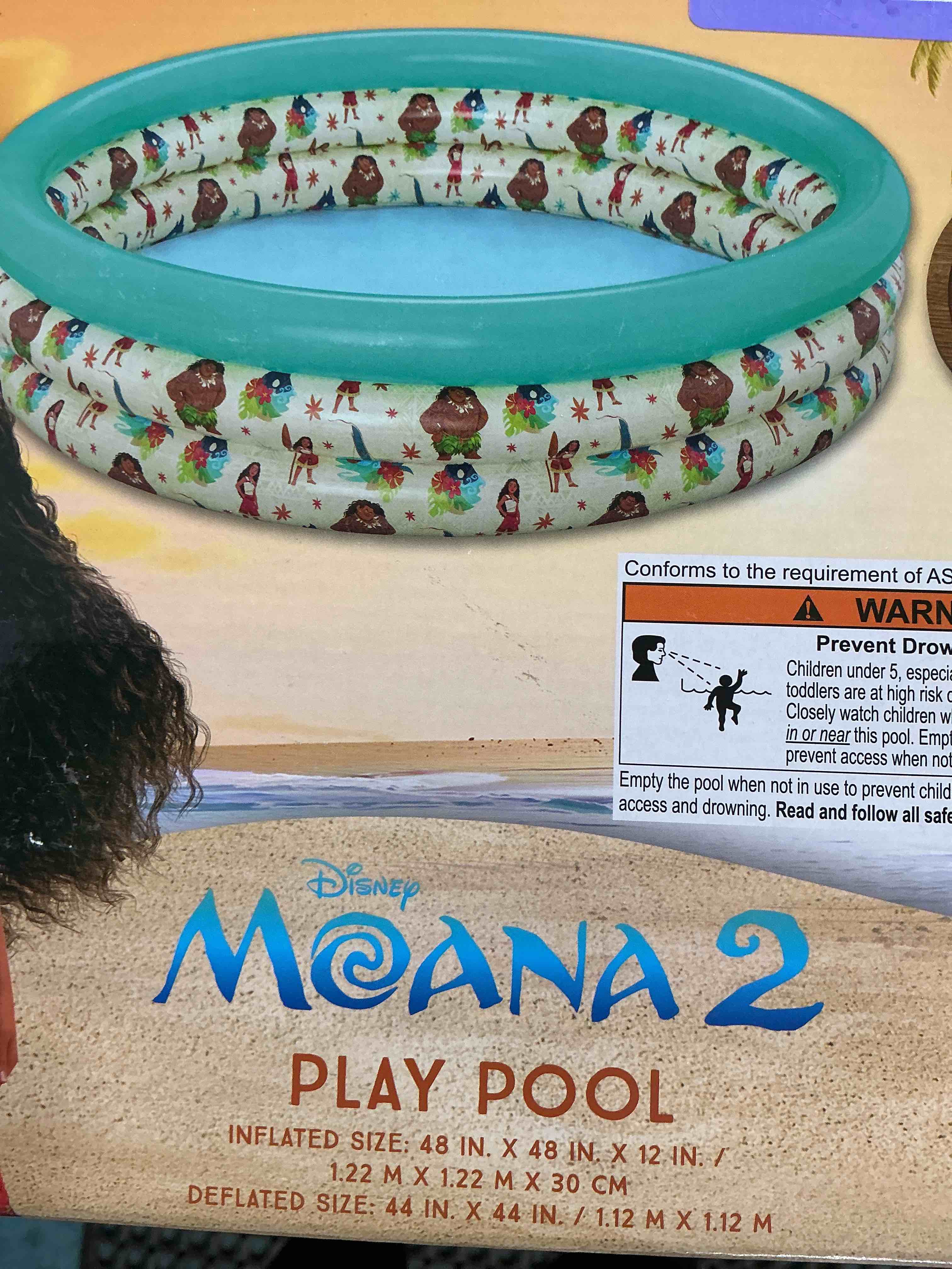 Condition photo showing New/Like New for moana to play pool for kids