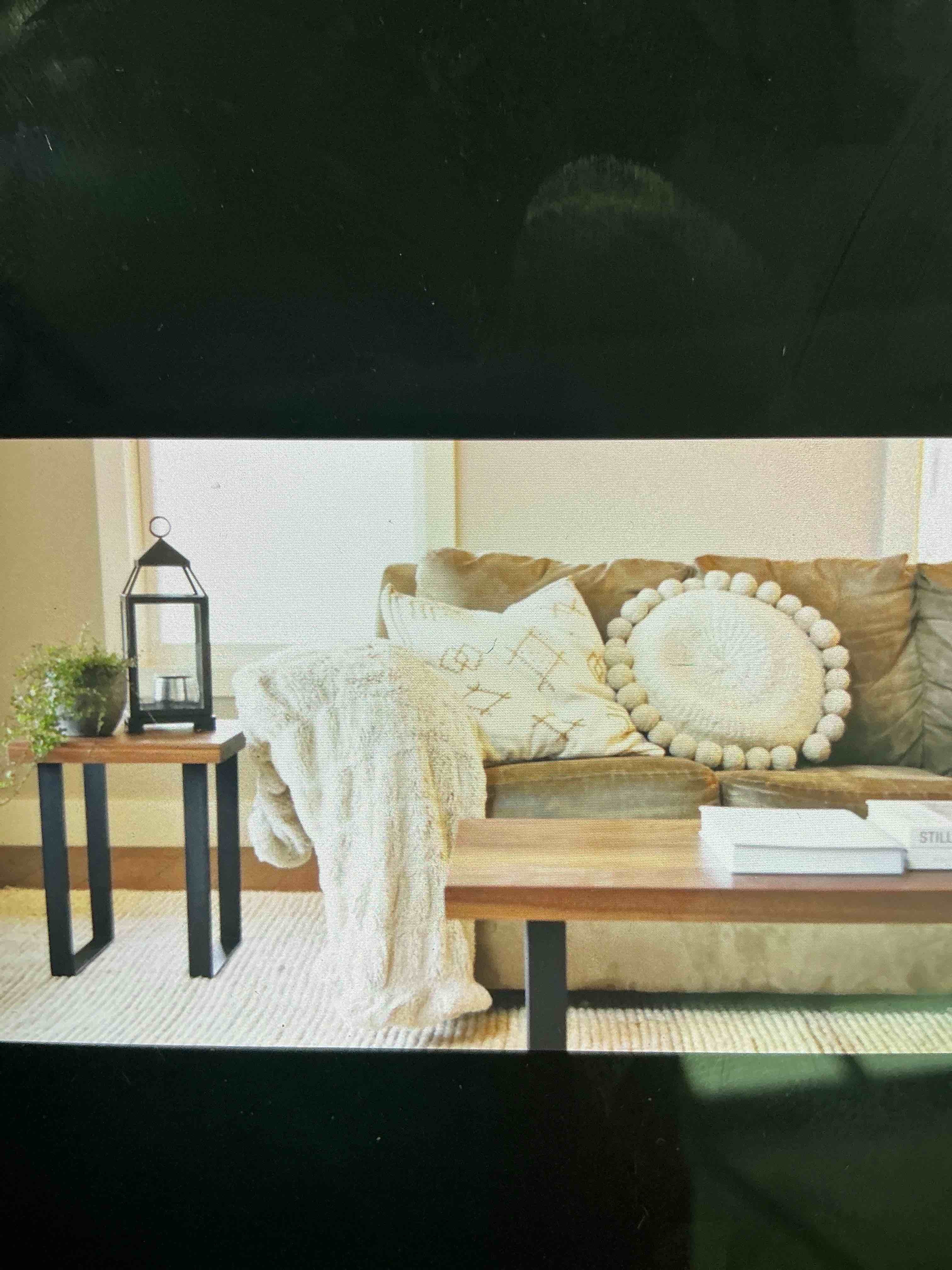 Condition photo showing New/Like New for end table with wooden top