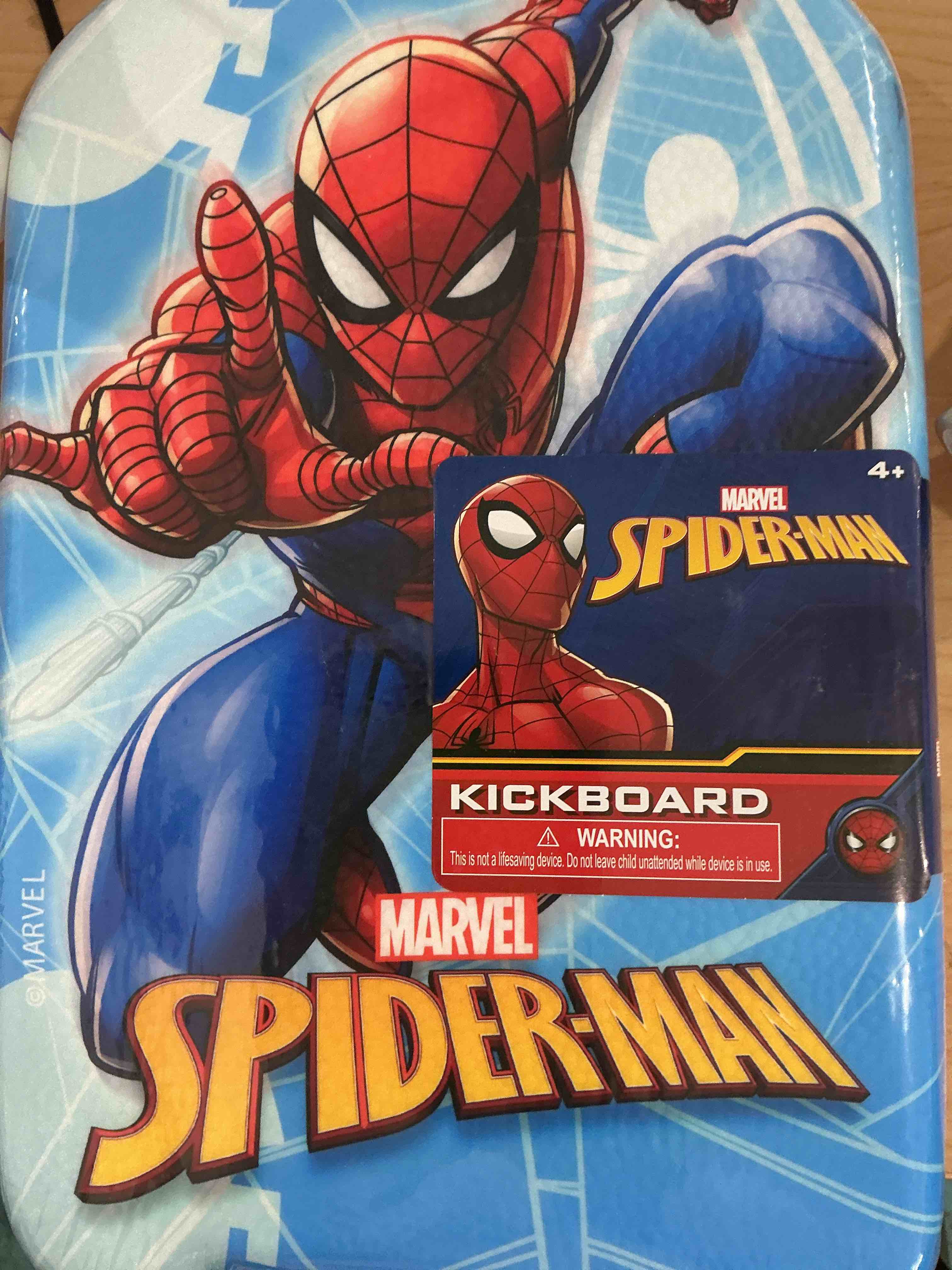Condition photo showing New/Like New for spiderman foam kickboard 17.5" x 9.25"