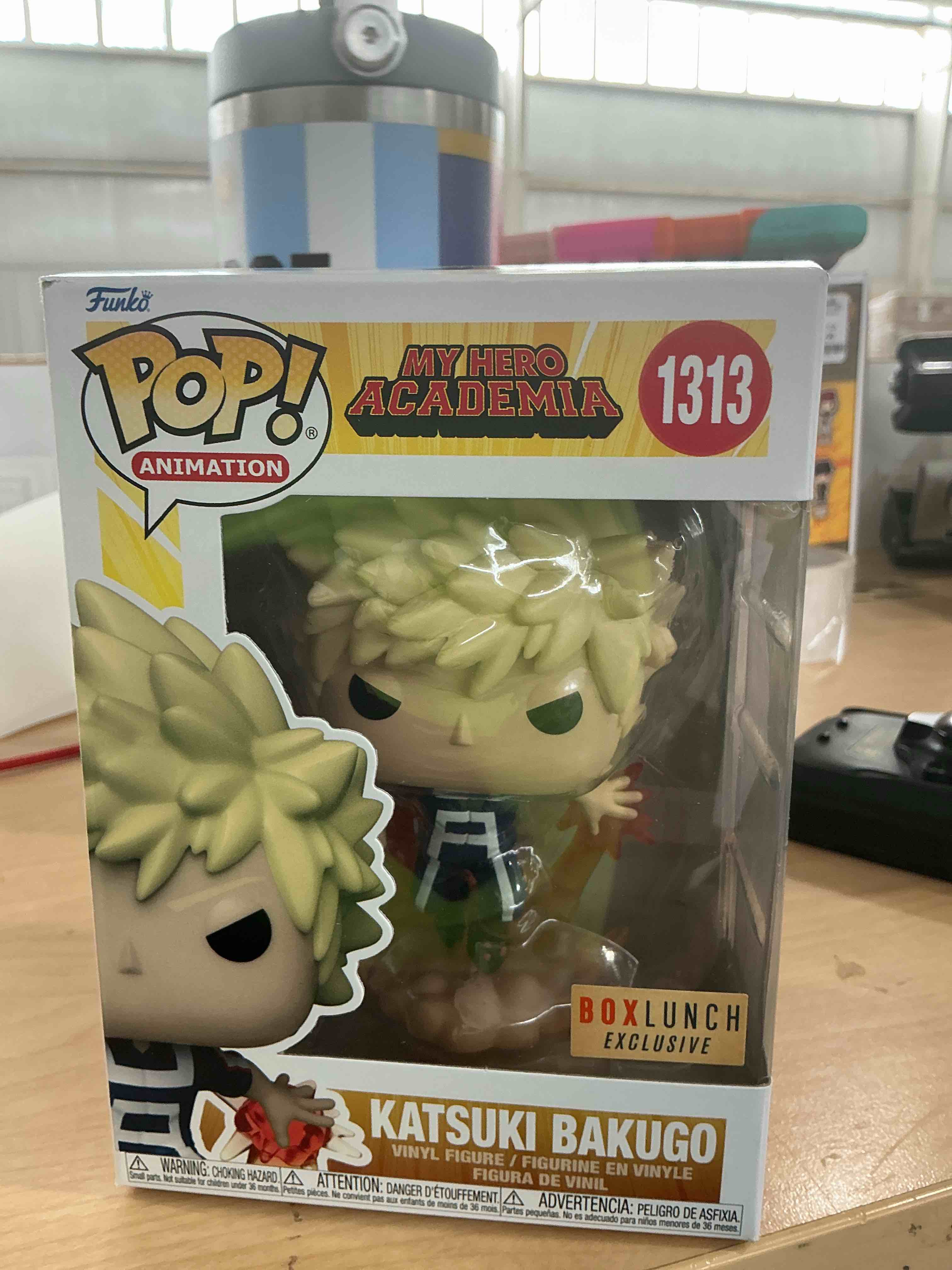 Condition photo showing New/Like New for funko pop! animation: my hero academia - katsuki bakugo training special edition multicolor exclusive vinyl figure #1313