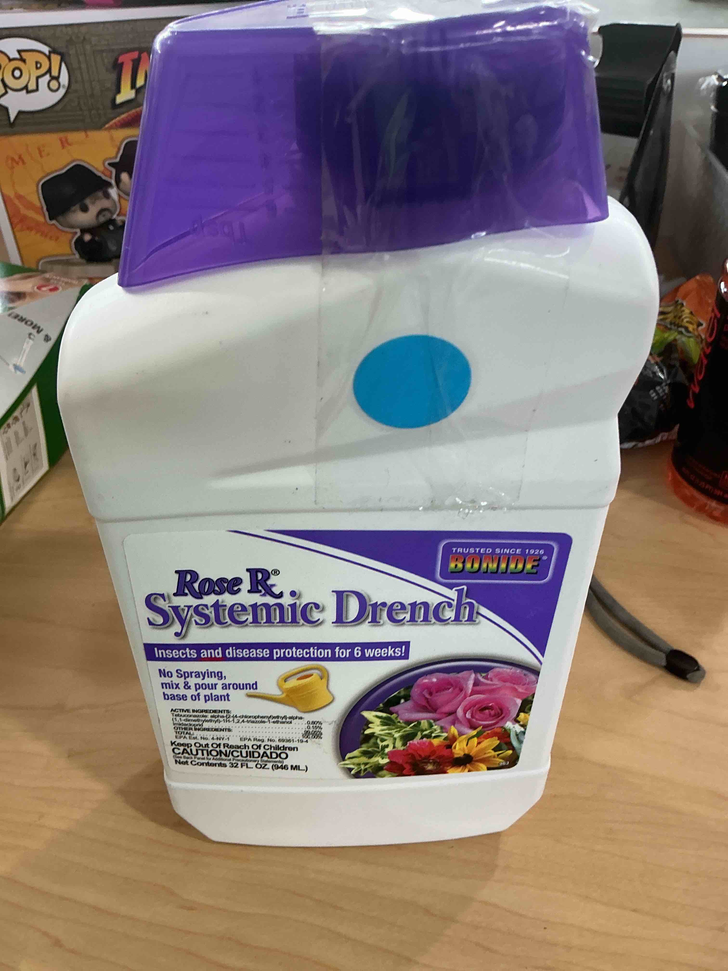 Condition photo showing Good Condition for bonide rose rx systemic drench, 32 oz concentrate, garden insect & disease prevention for roses, flowers and ornamentals