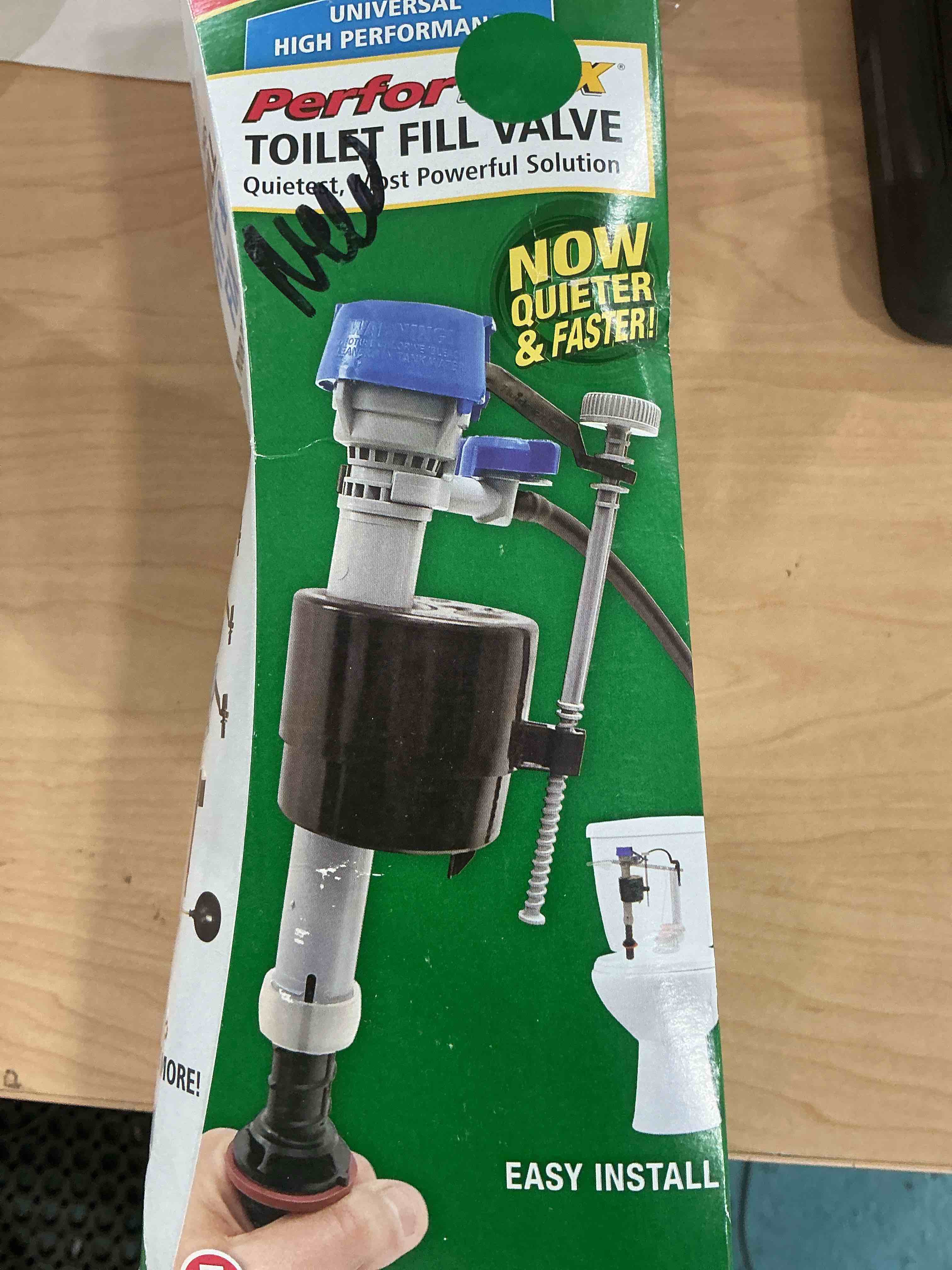 Condition photo showing New/Like New for fluidmaster 400h-002 performax universal toilet fill valve high performance tank and bowl water control  1-pack  new  multicolor