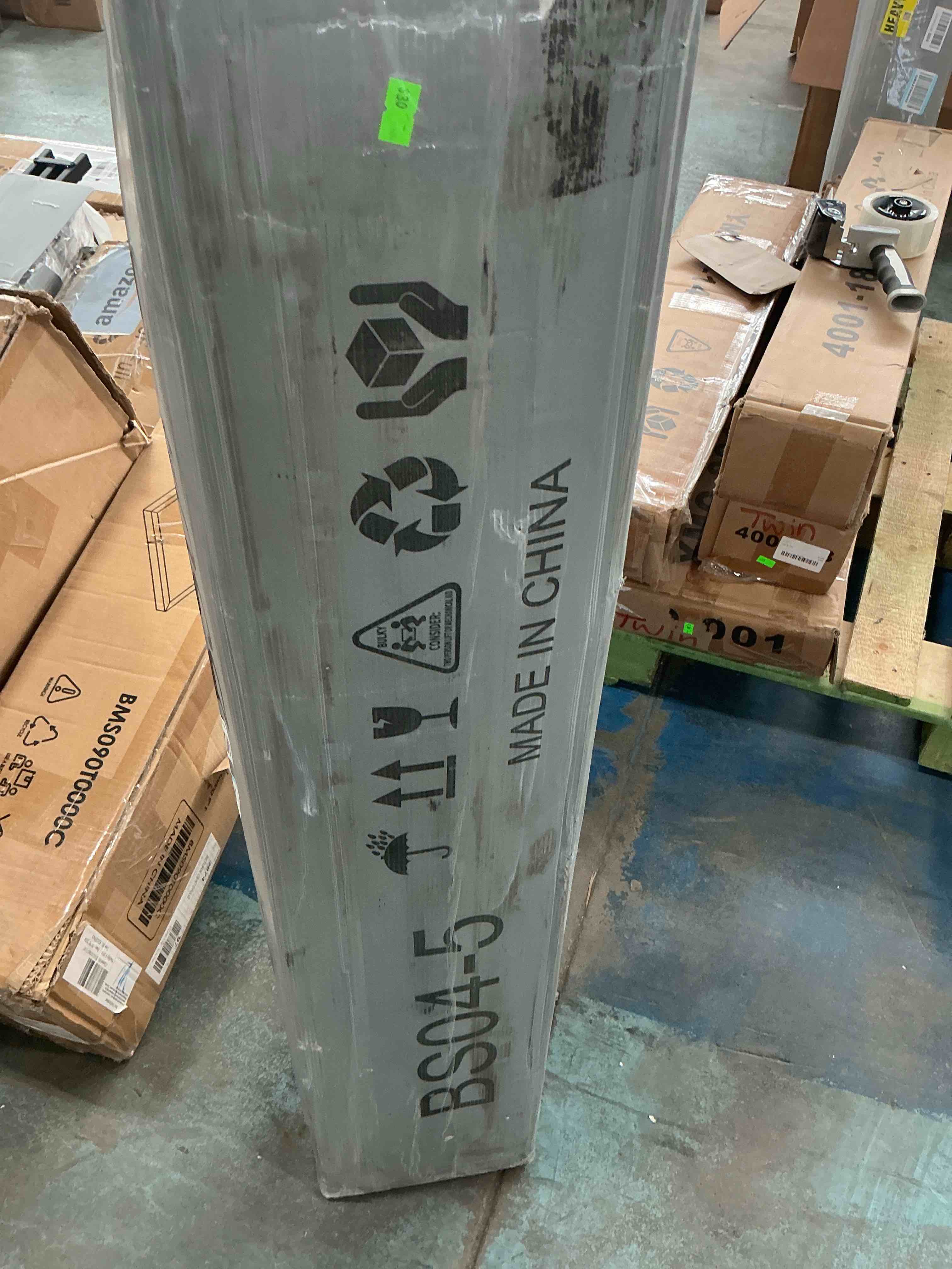 Condition photo showing As Is for box spring for queen bed 5 inch queen box spring, heavy duty metal mattress foundation with fabric cover, easy assembly queen 5-inch height