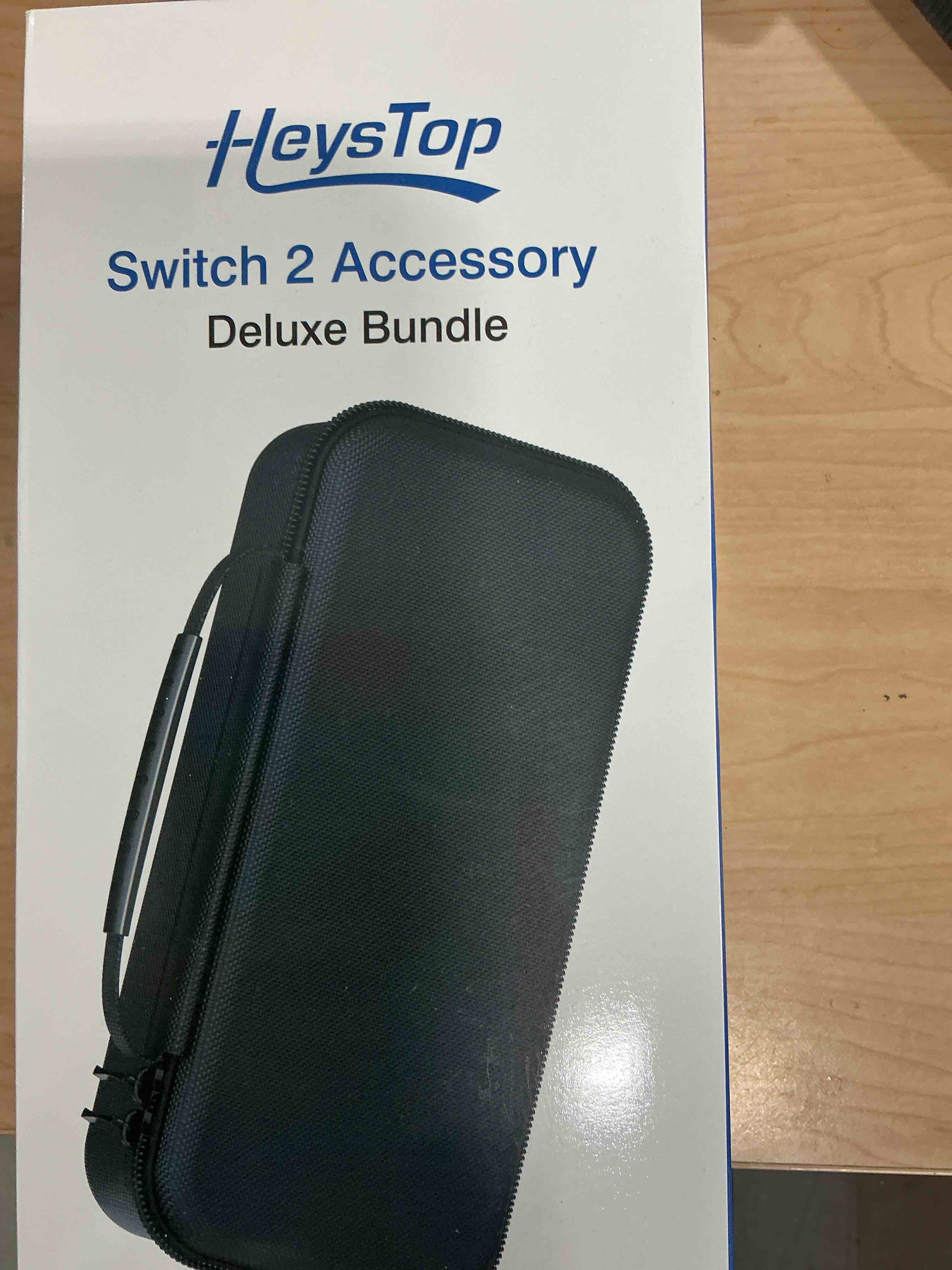 Condition photo showing New/Like New for heystop carrying case for nintendo switch 2,portable travel case for nintendo switch 2 accessories with screen protector*1,protective cover*1,thumb caps*6,large space with 12 game card slot,hard shell