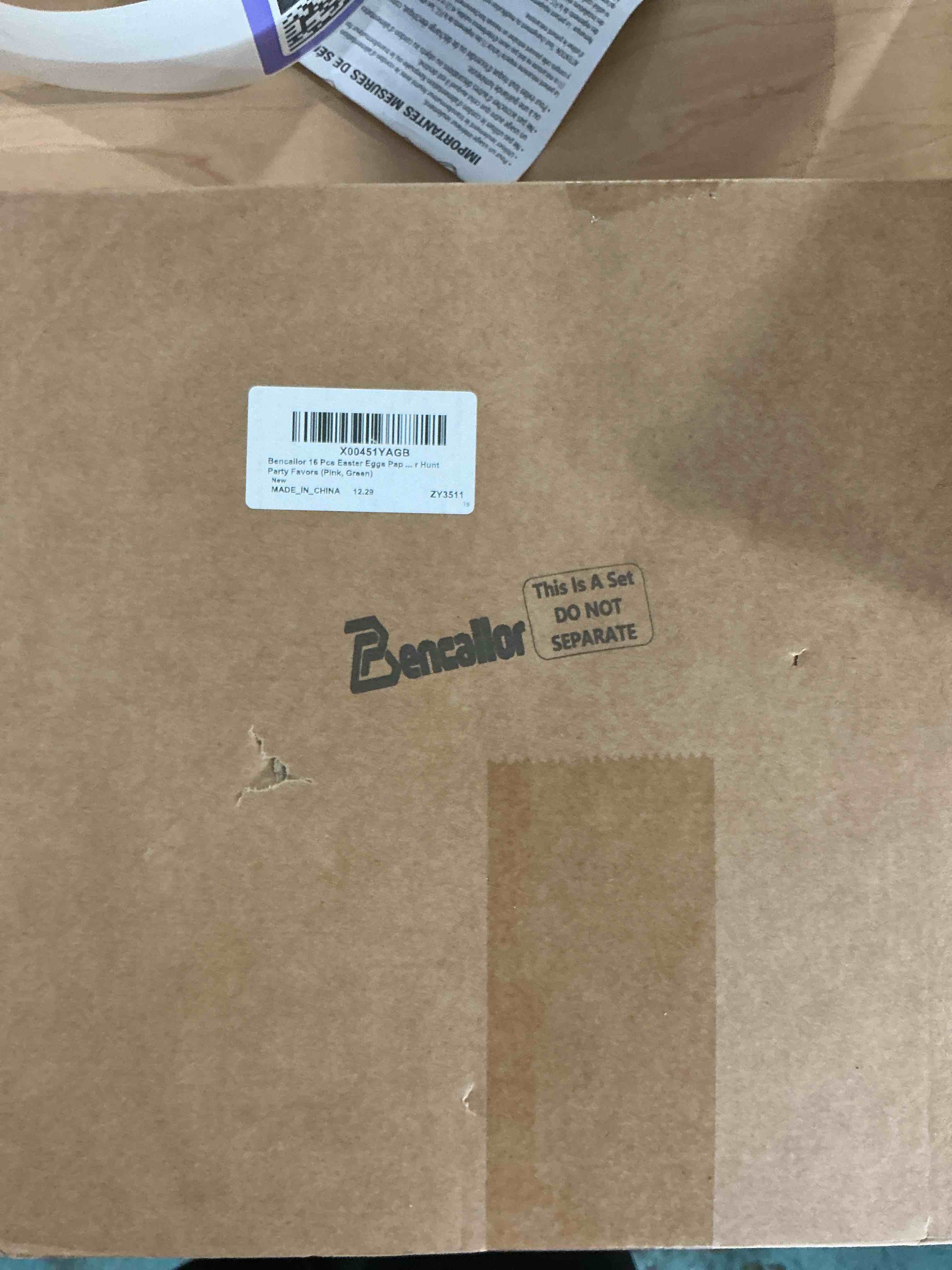 Condition photo showing Brand New for bencailor 16 pcsparty decorations eggs bunny paper lanterns set spring easter hanging lantern decor for home indoor outdoor ceiling decor spring birthday party supplies(brown, khaki)