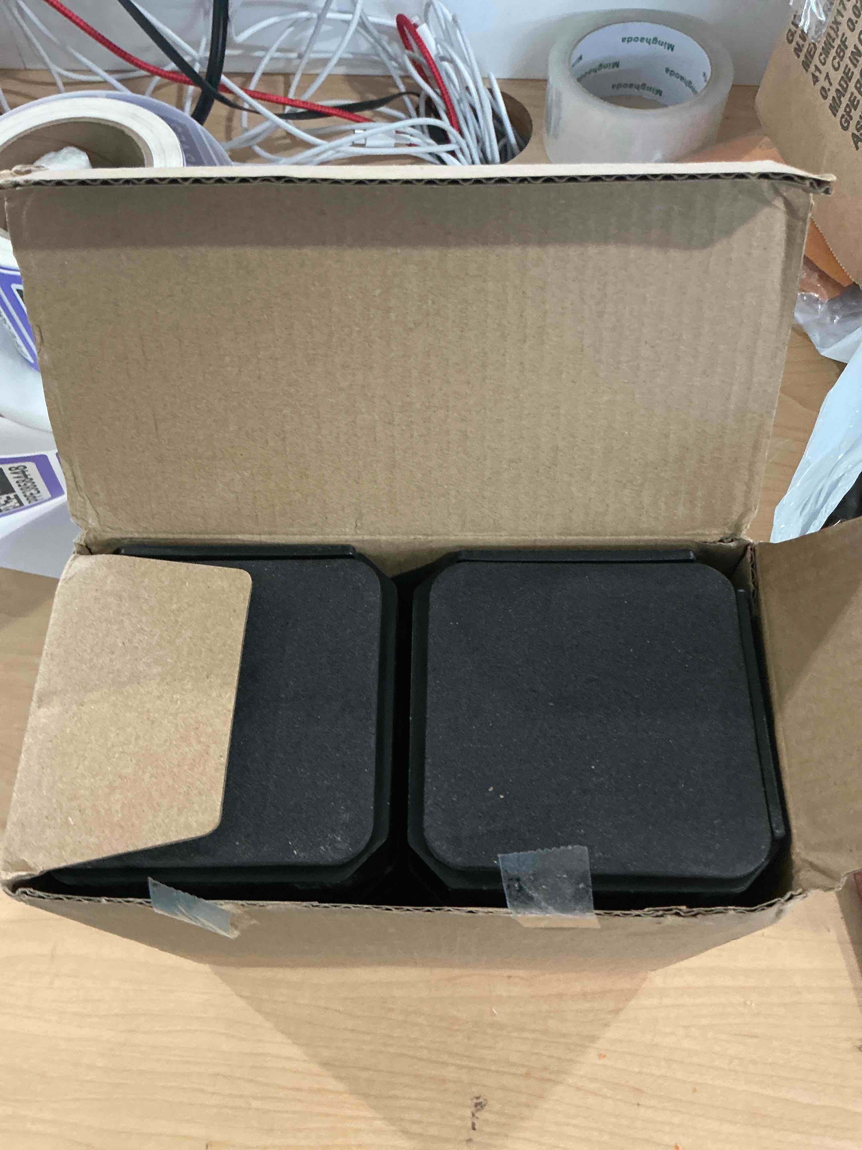 Condition photo showing New/Like New for bed risers heavy duty, adjustable furniture riser blocks lift 1.5, 3, 4.3 inches for couch table desk sofa chair legs, refrigerator, washing machine - support up to 4000 lbs (black 8 pack, 1.5 inch)